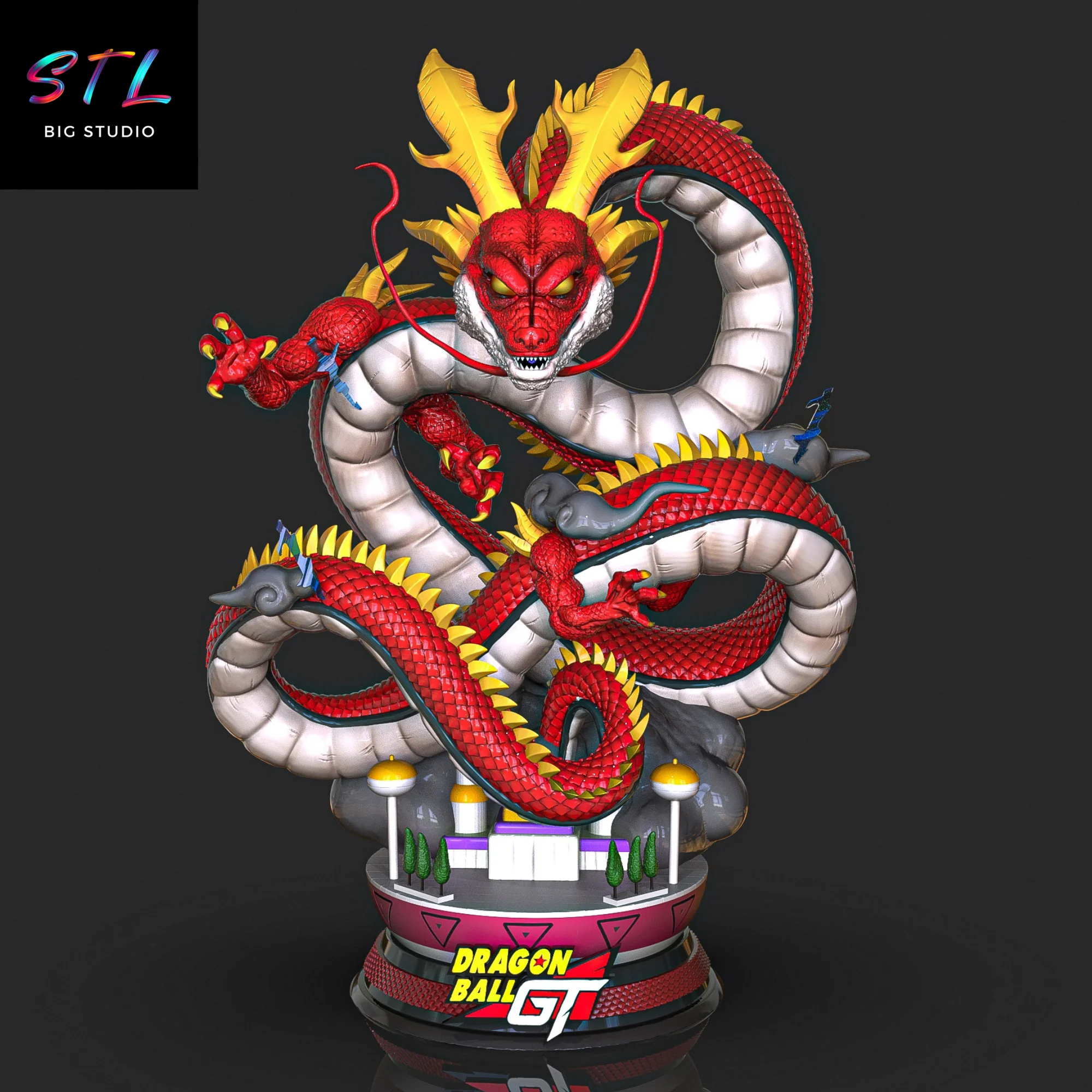 Ultimate Shenron STL | Dragon Ball GT | 3D Printable Figure Model
