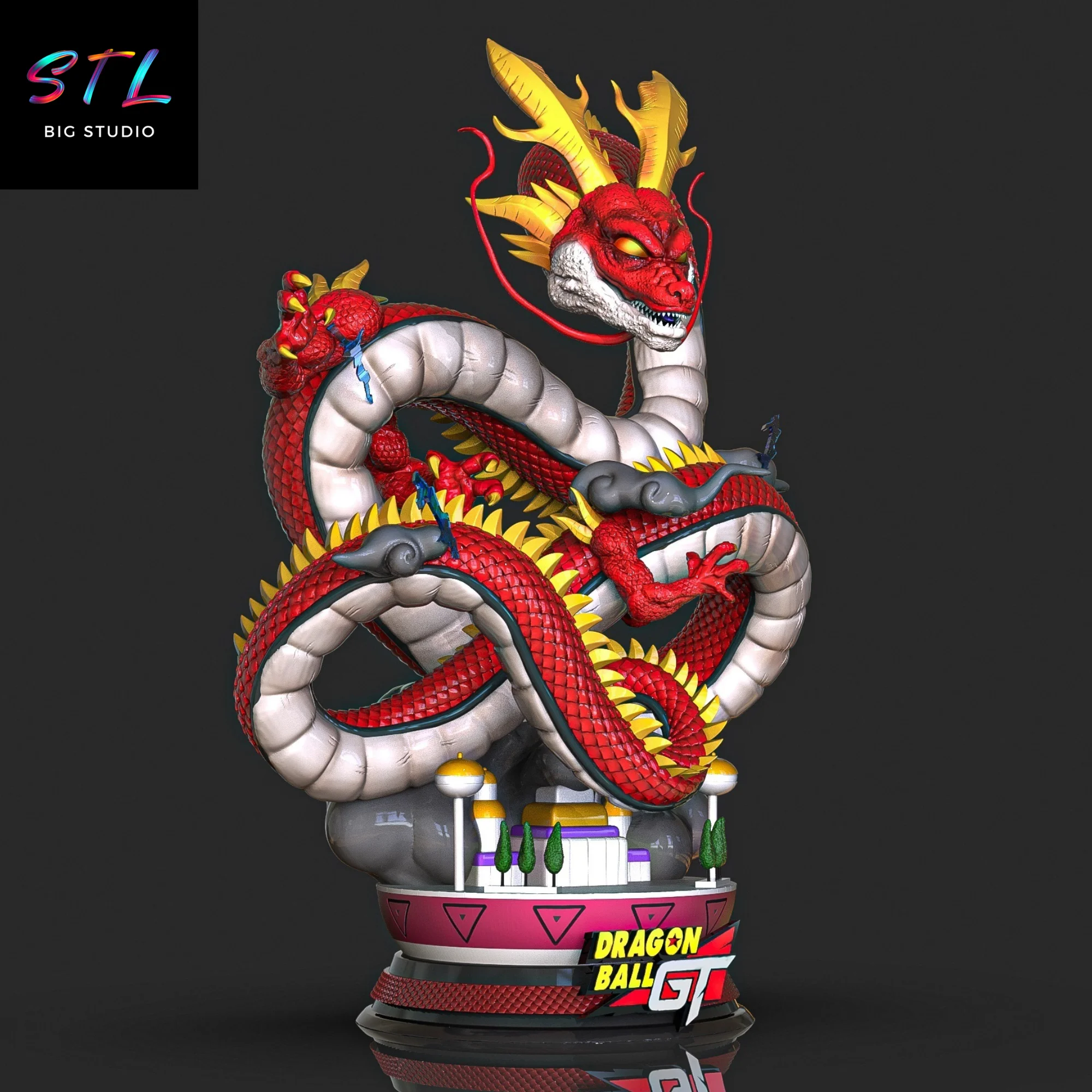 Ultimate Shenron STL | Dragon Ball GT | 3D Printable Figure Model — view 2