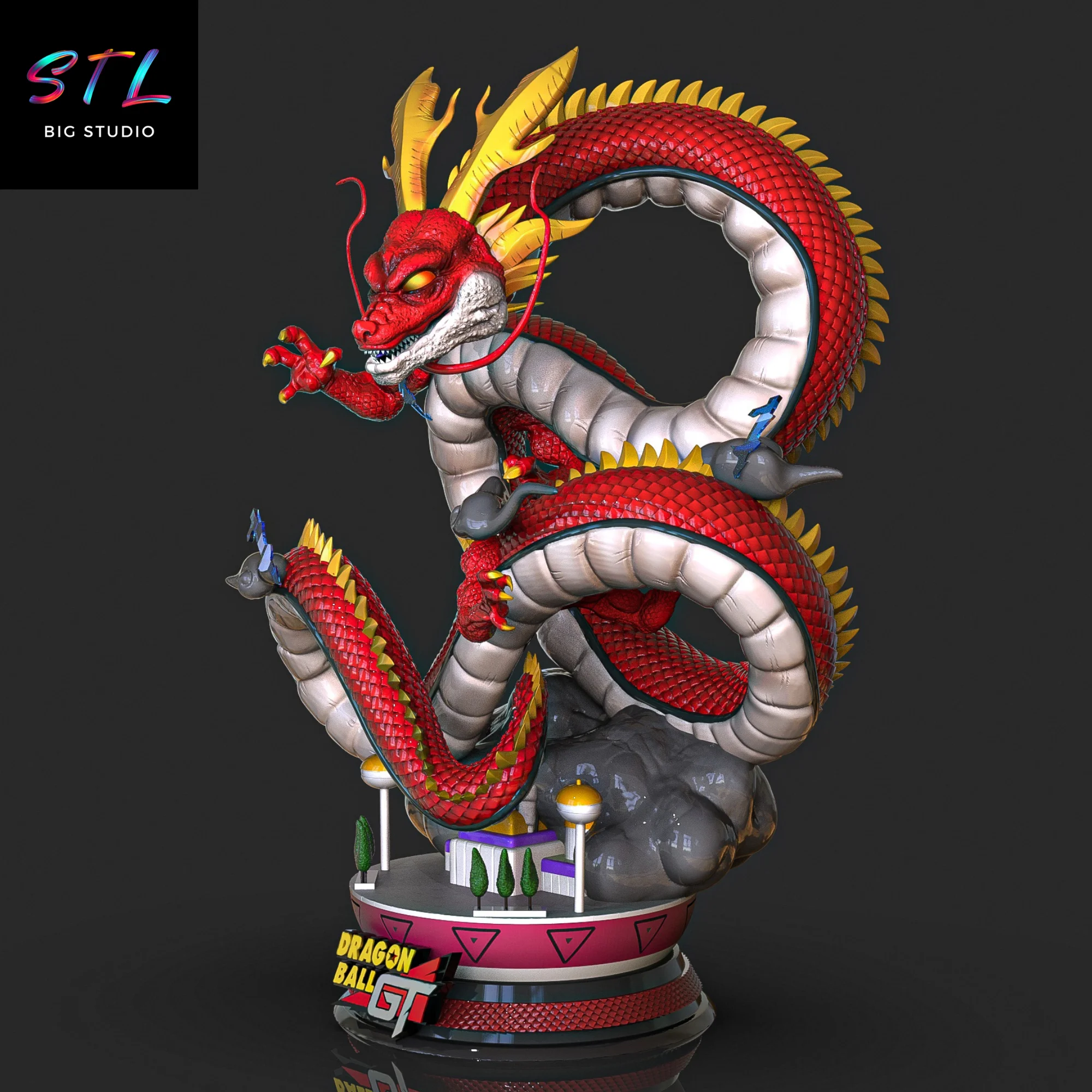 Ultimate Shenron STL | Dragon Ball GT | 3D Printable Figure Model — view 3