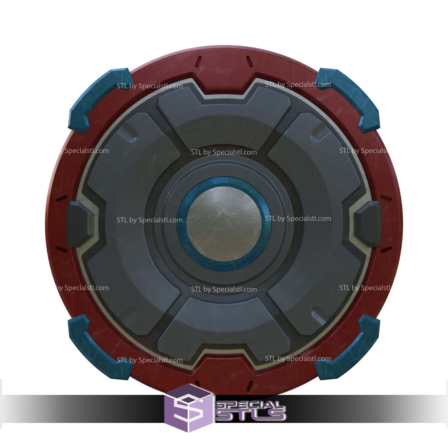 Cosplay STL Files Captain America Shield Marvel Rivals V2 3D Model — view 3