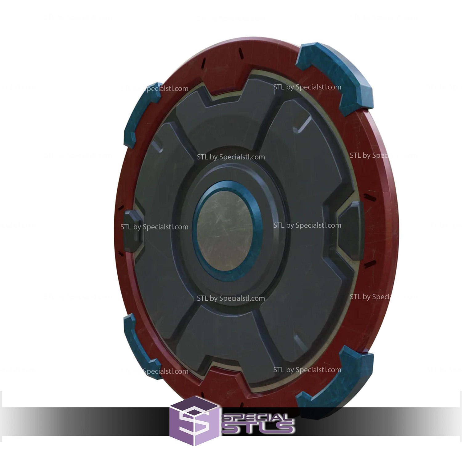Cosplay STL Files Captain America Shield Marvel Rivals V2 3D Model — view 7