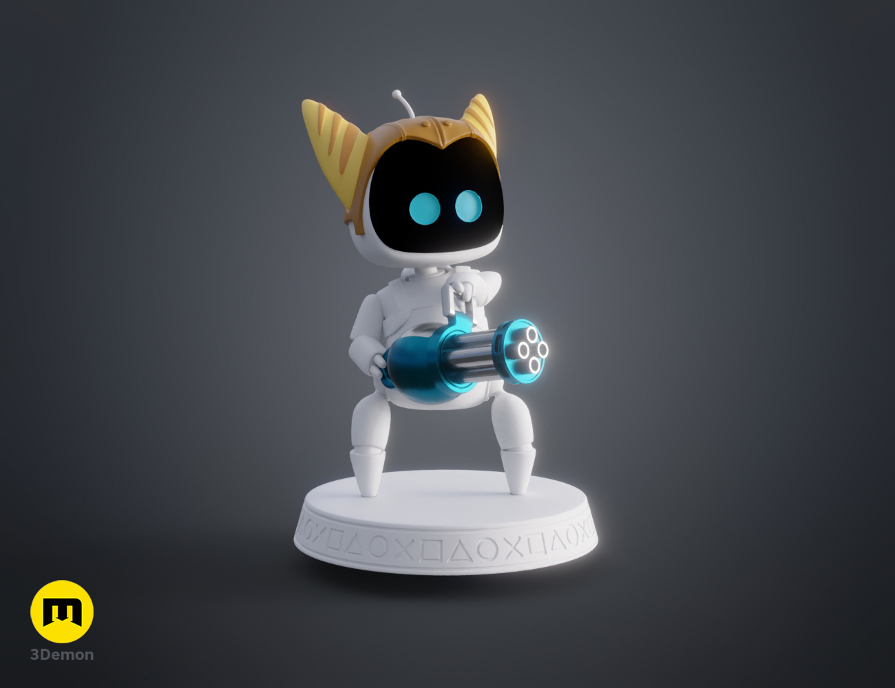 Astro Bot - Ratchet & Clank 3D STL Model — view 2