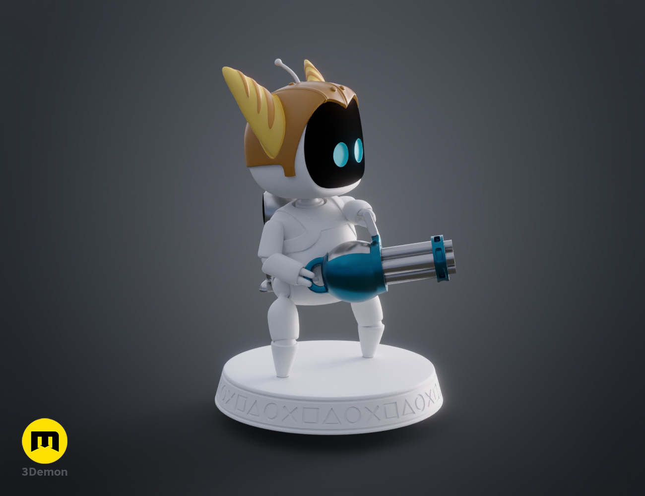 Astro Bot - Ratchet & Clank 3D STL Model — view 8