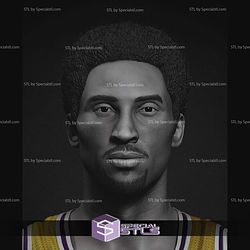 Kobe Bryant Bust V2 STL Files 3D Model