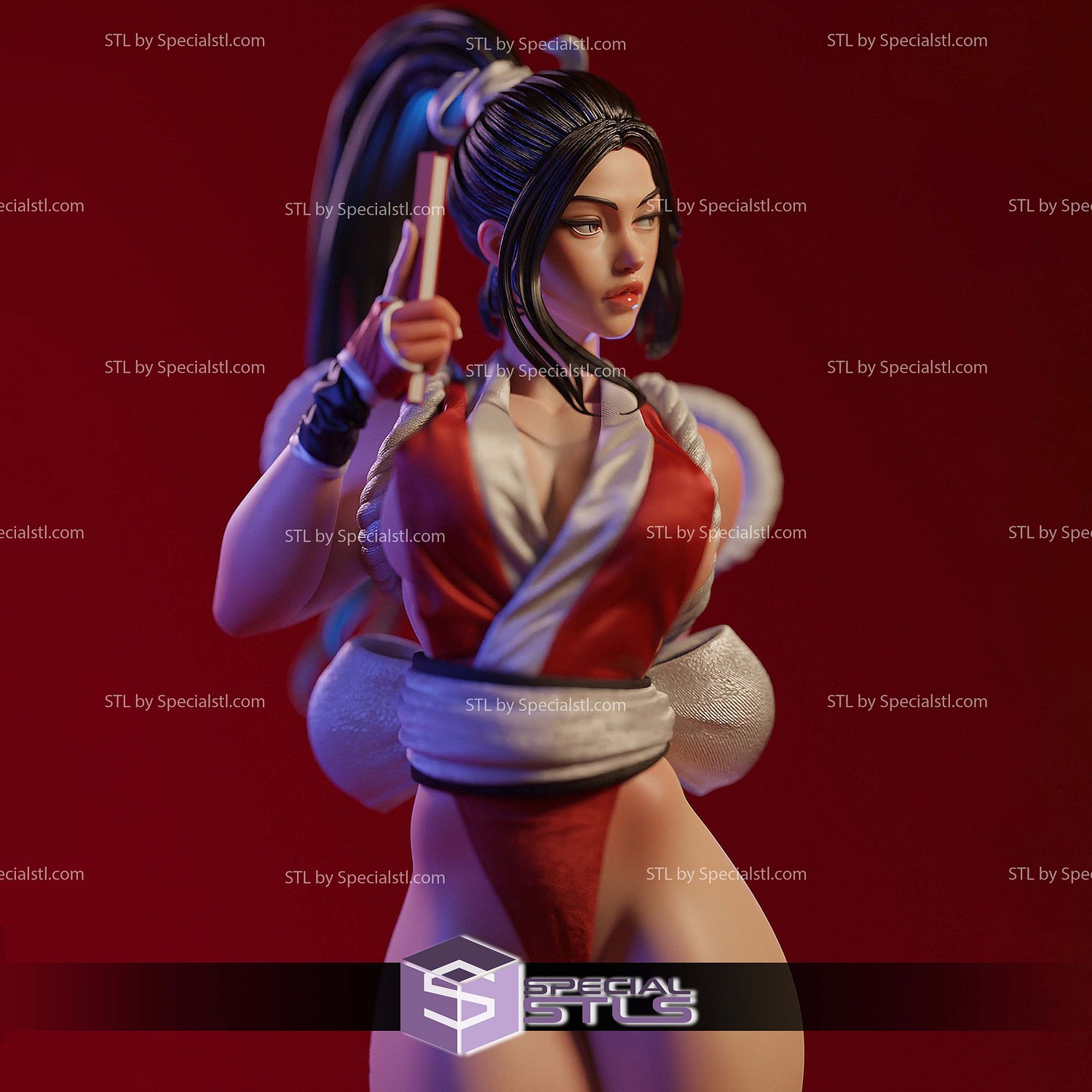 Mai Shiranui Japan Style 3D Printing Models STL Model — view 2