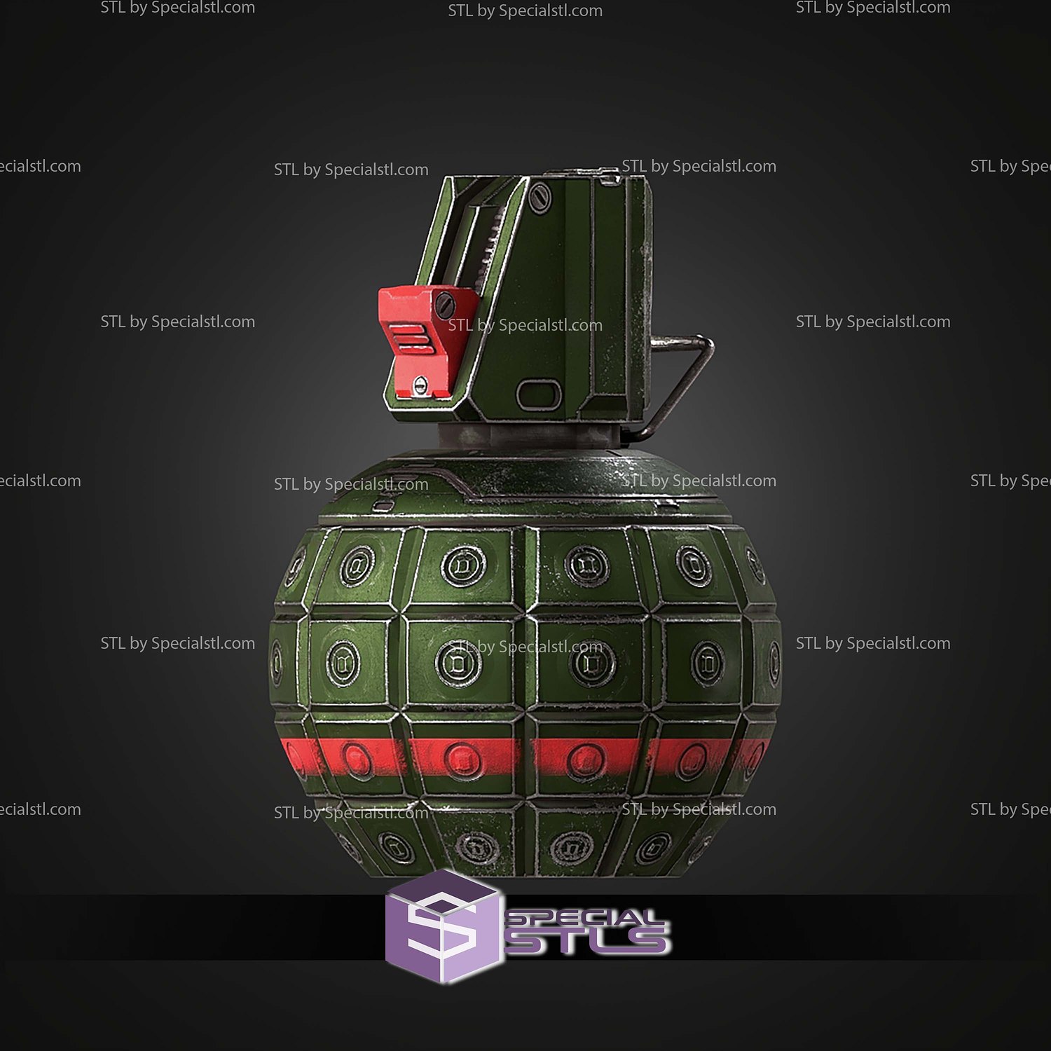 Cosplay STL Files Halo 2 UNSC Grenade 3D Model — view 5