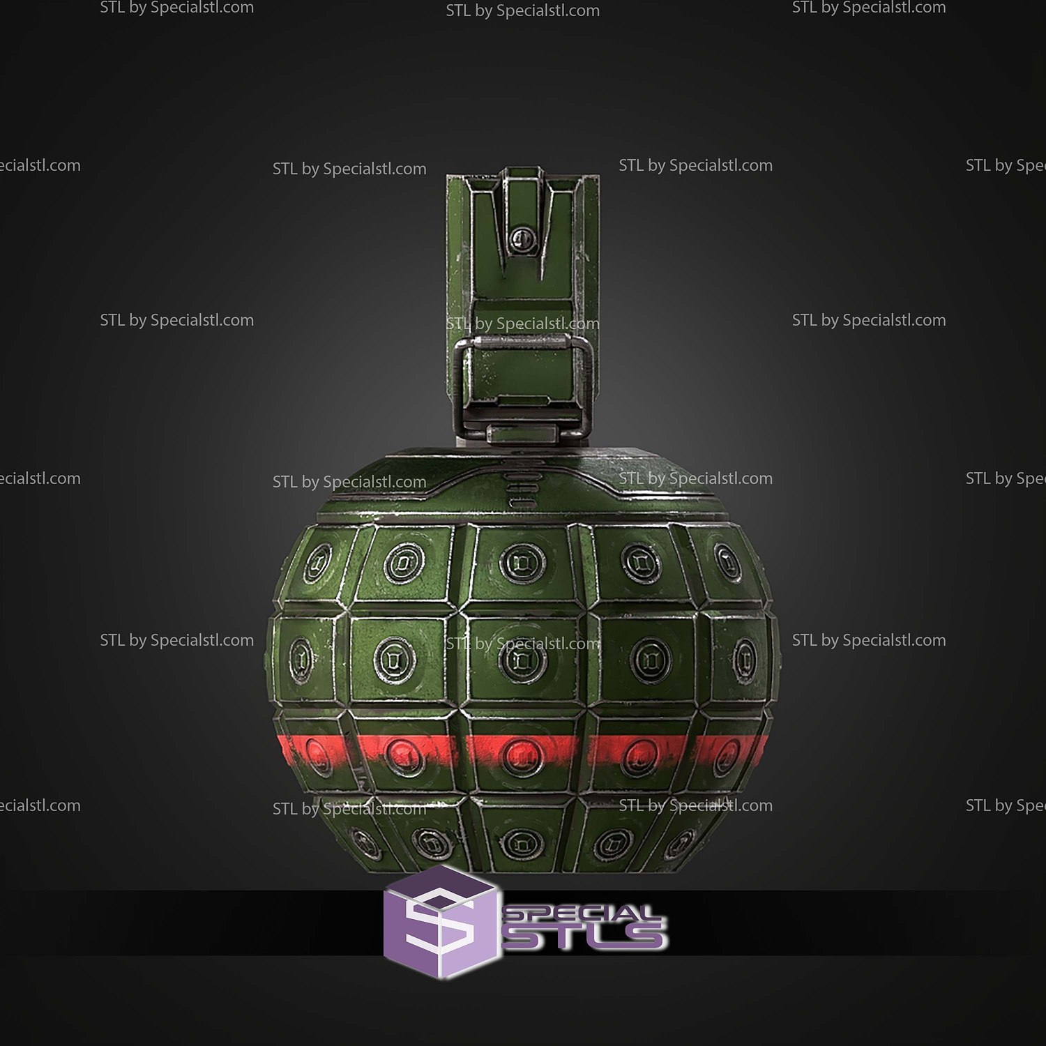 Cosplay STL Files Halo 2 UNSC Grenade 3D Model — view 7