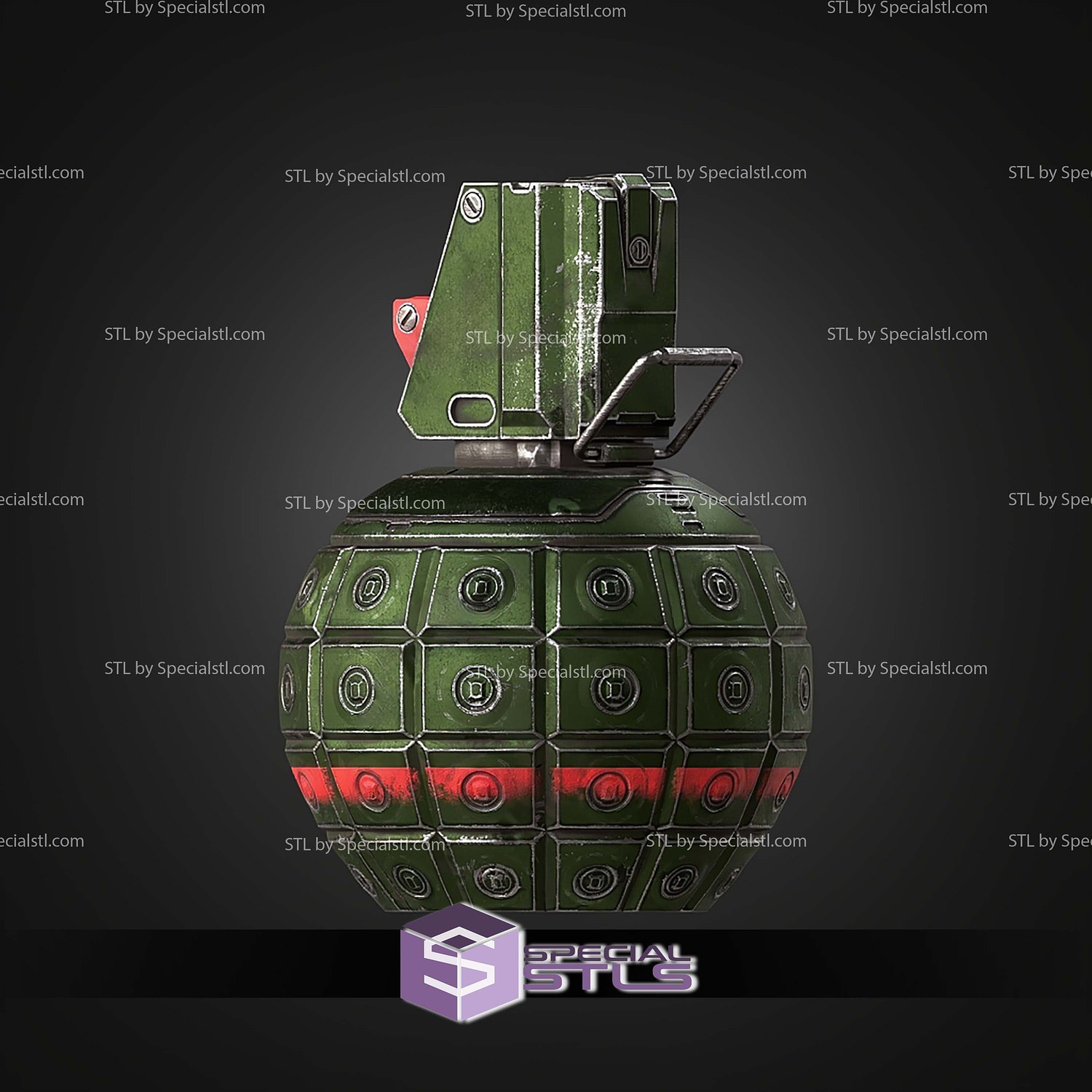 Cosplay STL Files Halo 2 UNSC Grenade 3D Model — view 8