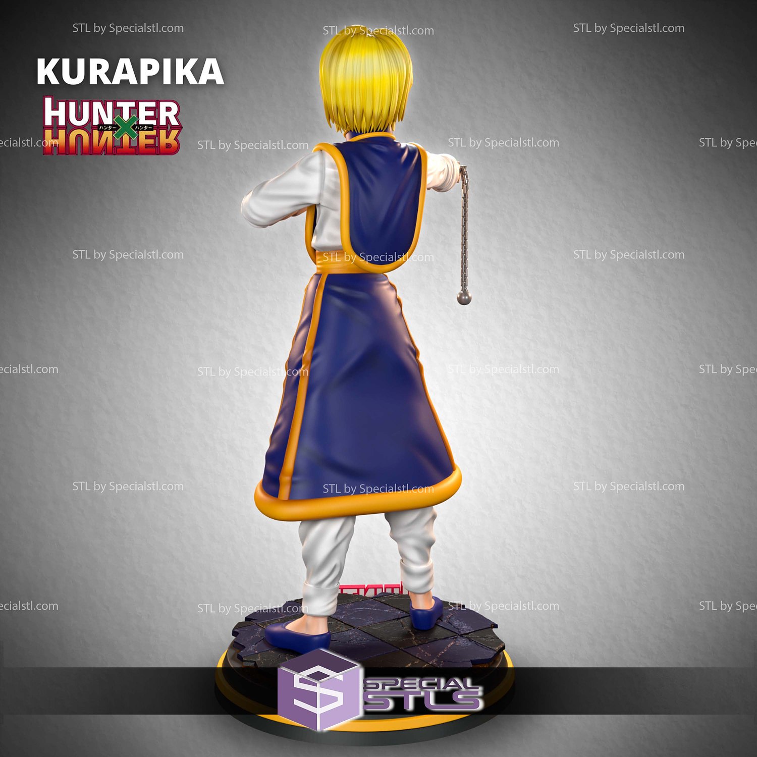 Kurapika Hunter X Hunter V2 3D Printing Models STL Model — view 3