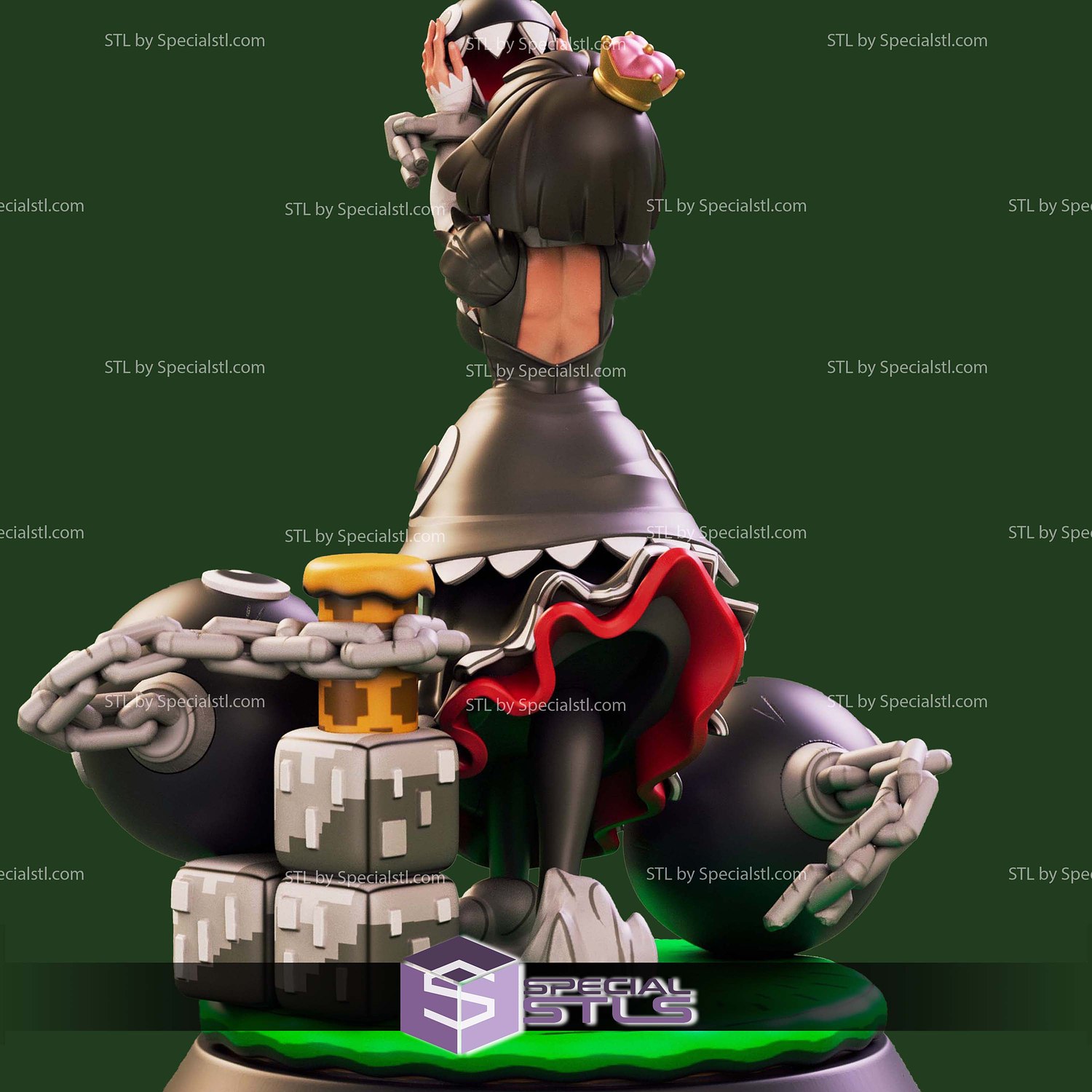 Pin Up Girl Collection - Chompette 3D Printer Files STL Model — view 3