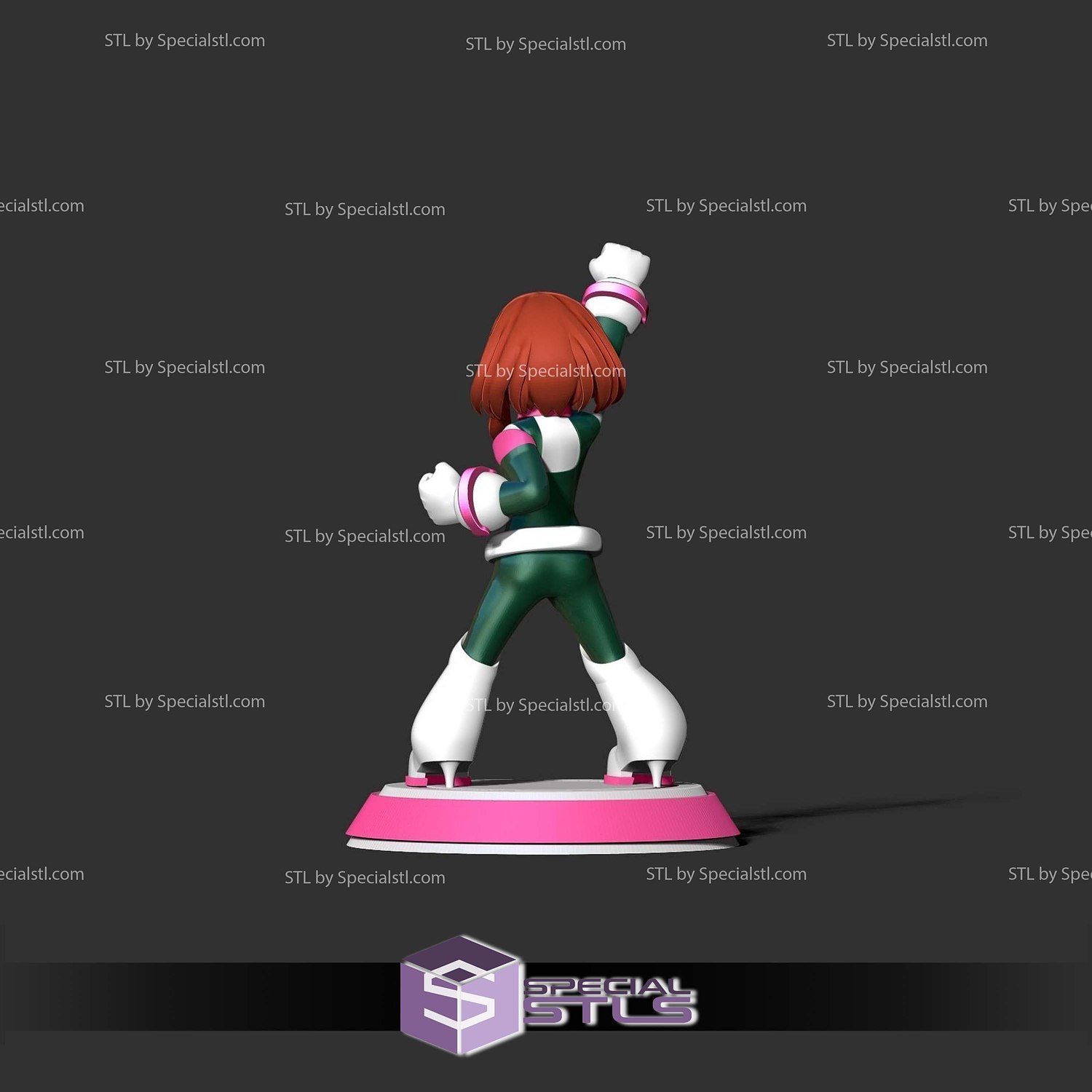 Ochako Uraraka Small Girl 3D Print Files STL Model — view 4