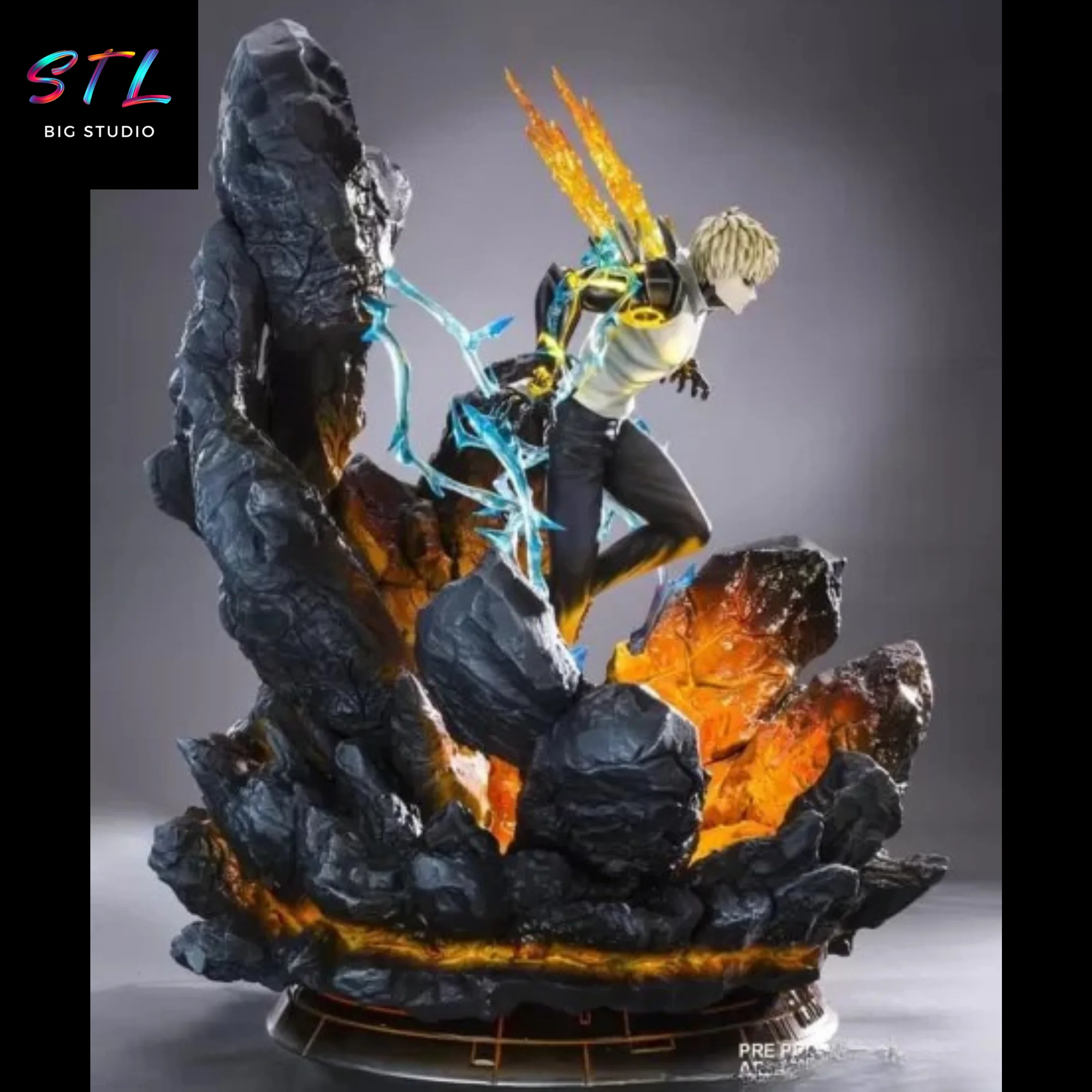 Genos STL | One Punch Man | 3D Printable Figure Model — view 2