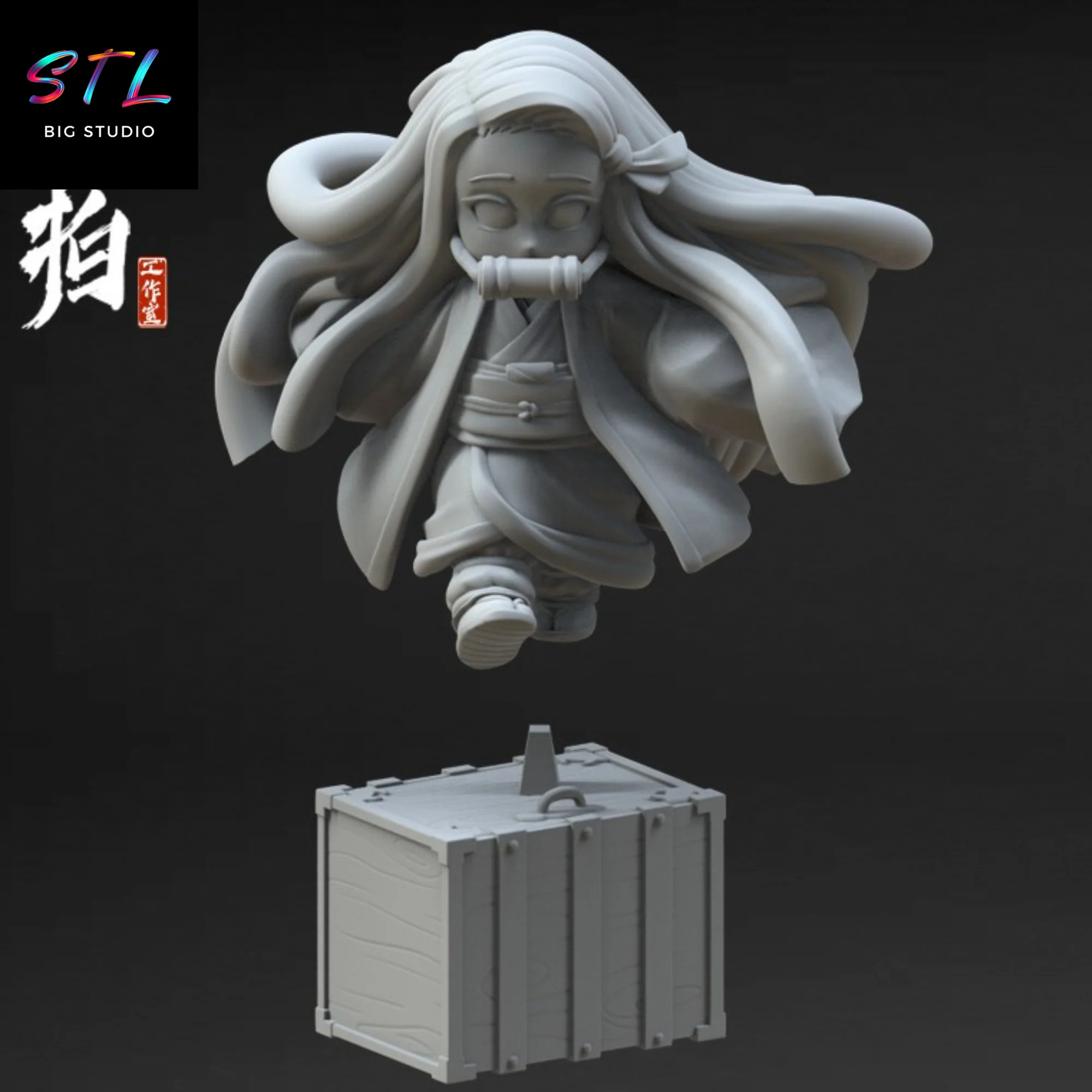 Nezuko Kamado Small STL | Demon Slayer | 3D Printable Model Model — view 2