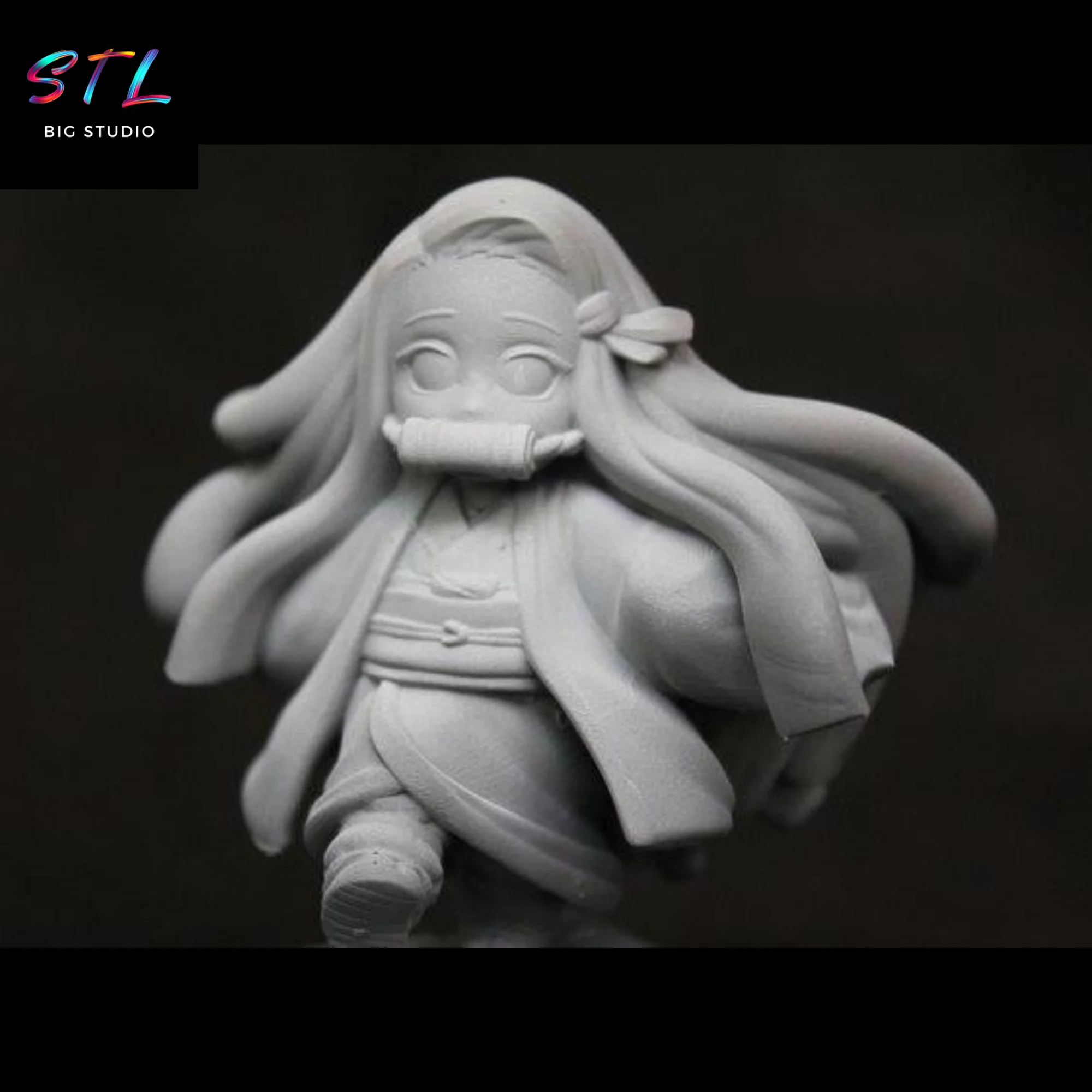 Nezuko Kamado Small STL | Demon Slayer | 3D Printable Model Model — view 3