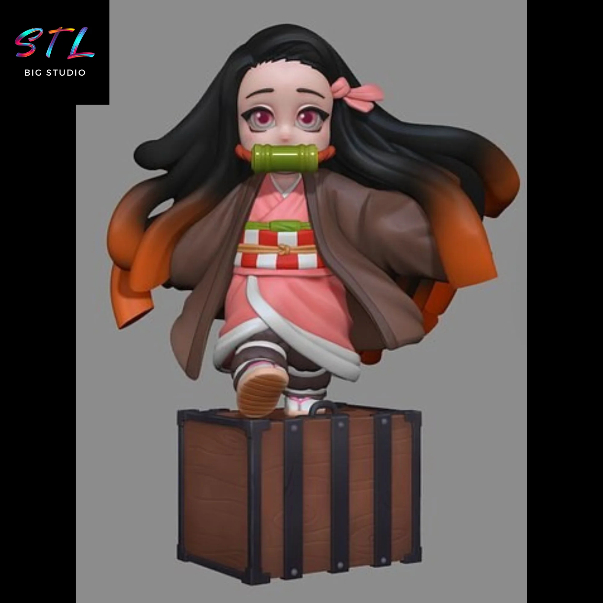 Nezuko Kamado Small STL | Demon Slayer | 3D Printable Model Model — view 4