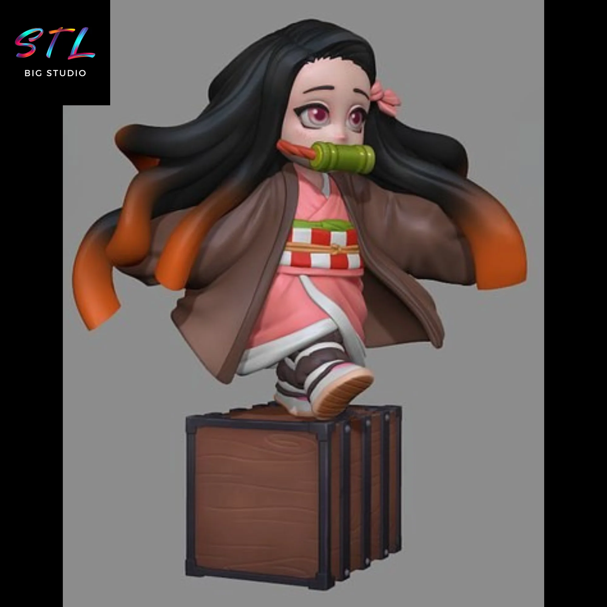 Nezuko Kamado Small STL | Demon Slayer | 3D Printable Model Model — view 5