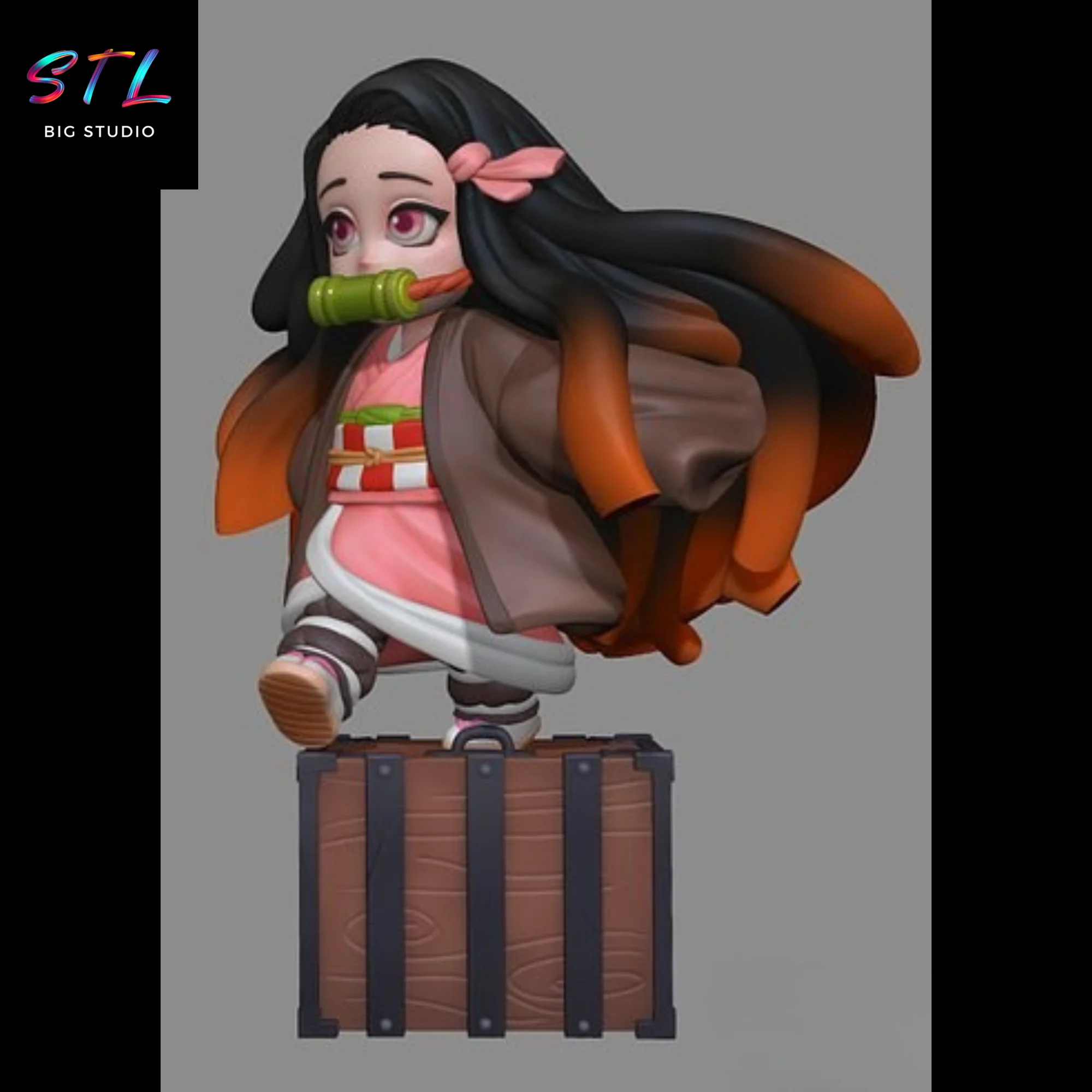 Nezuko Kamado Small STL | Demon Slayer | 3D Printable Model Model — view 6