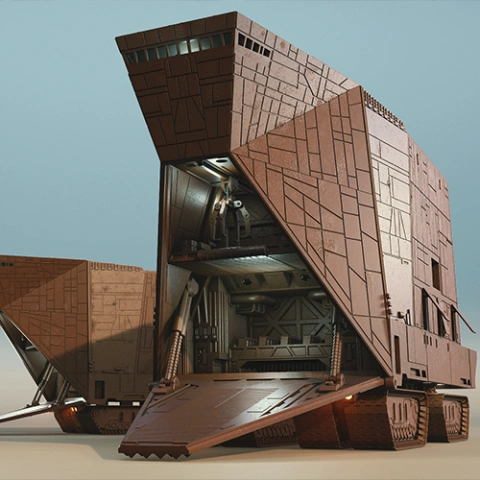 Sandcrawler 3D Printing Model | Assembly + Active STL Model