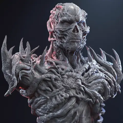 Vecna Bust 3D Printer Files | Assembly STL Model