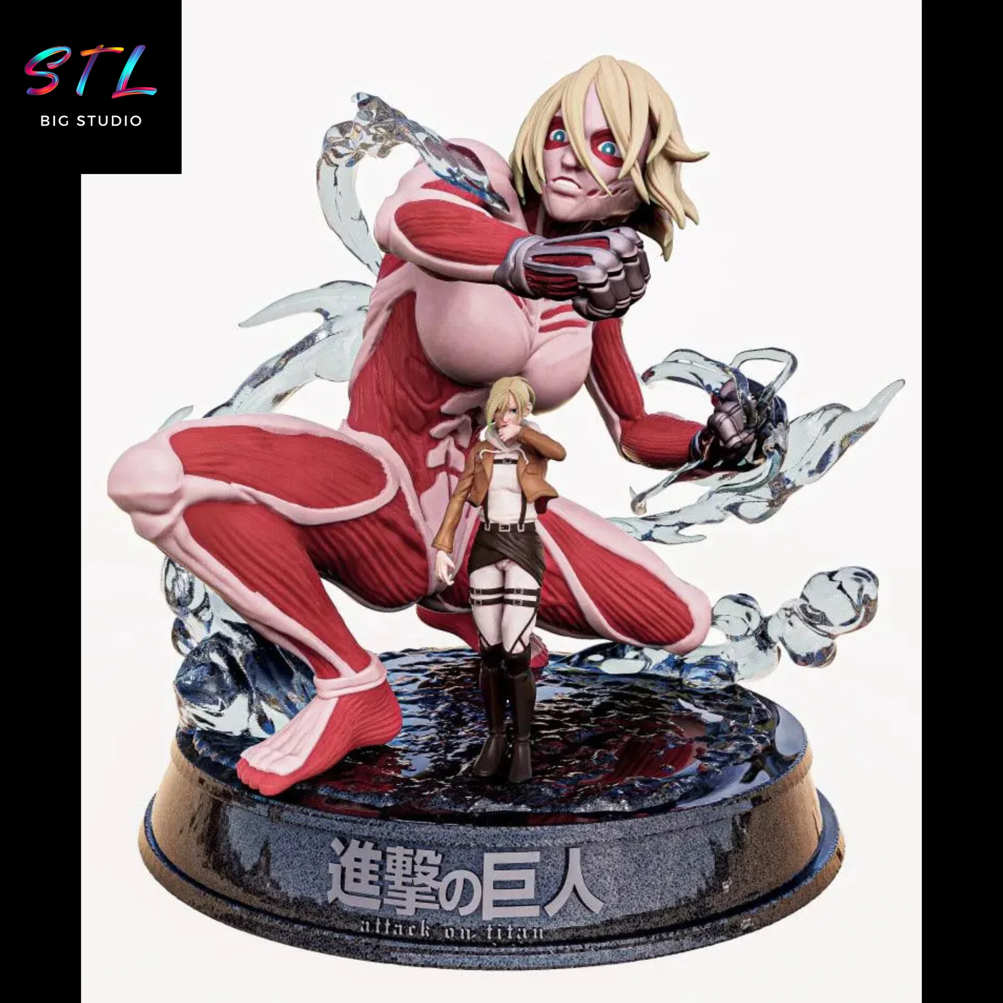 Annie Leonhart & Female Titan STL for 3D Printing | Attack on Titan Model — view 1