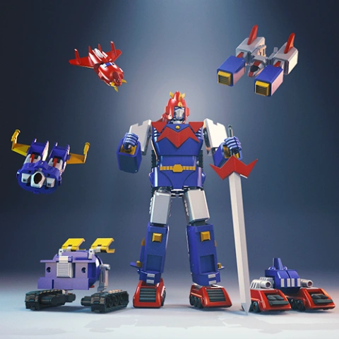 Voltes V 3D Printing Model | Assembly + Action STL Model