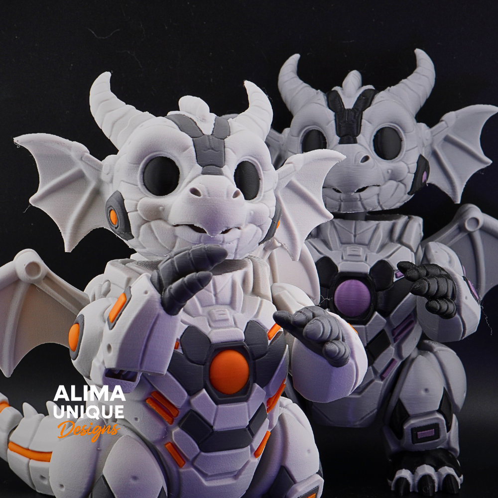 BIG CYBORG DRAGON TOY 3D STL Model