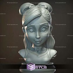 Mini Bust Character Collection STL Ariana Grande 3D Model