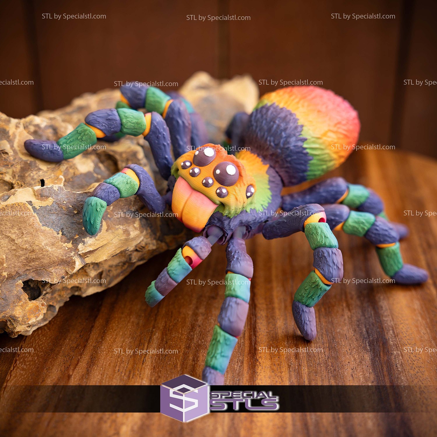 Basic STL Collection Articulated Tarantula 3D Model — view 2