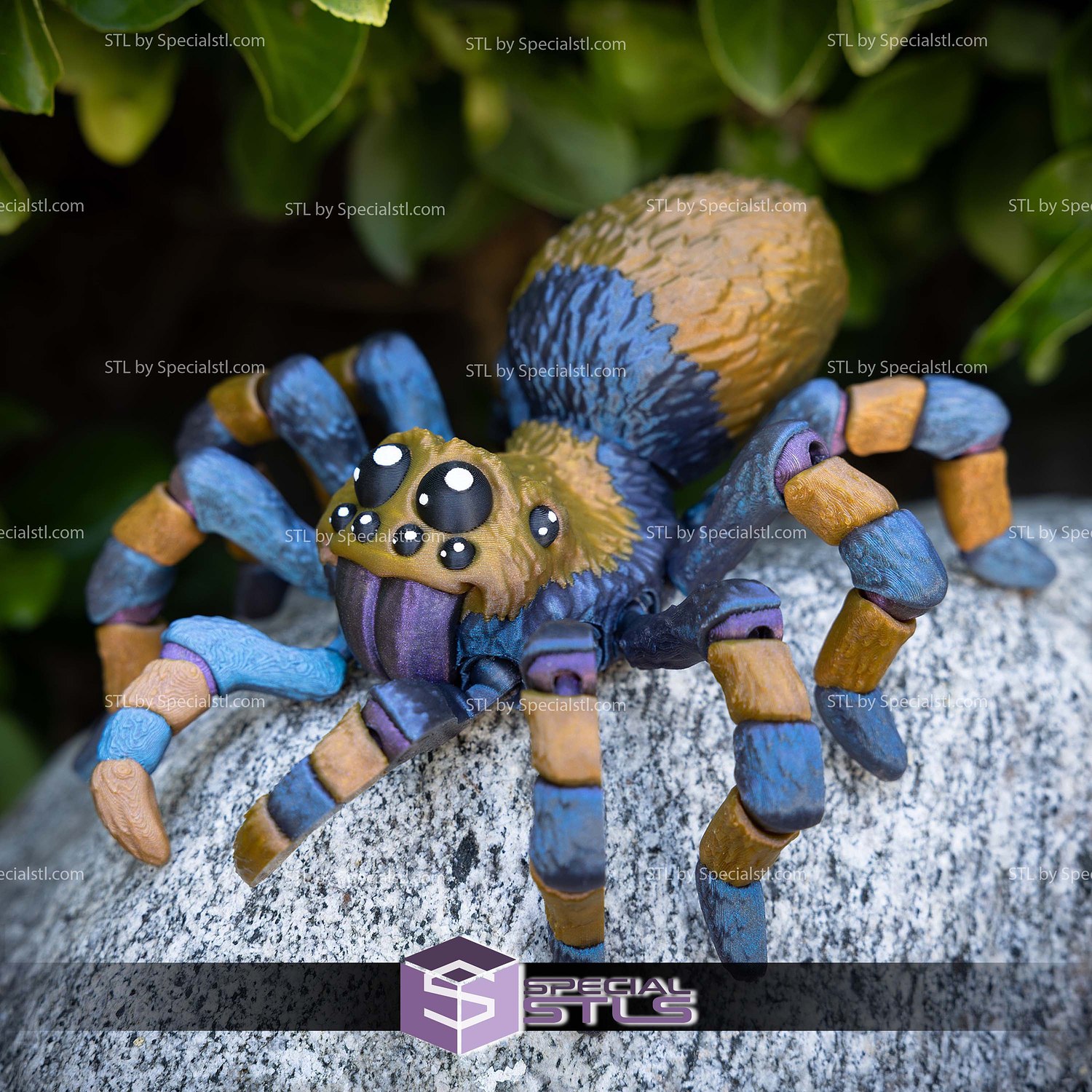 Basic STL Collection Articulated Tarantula 3D Model — view 4