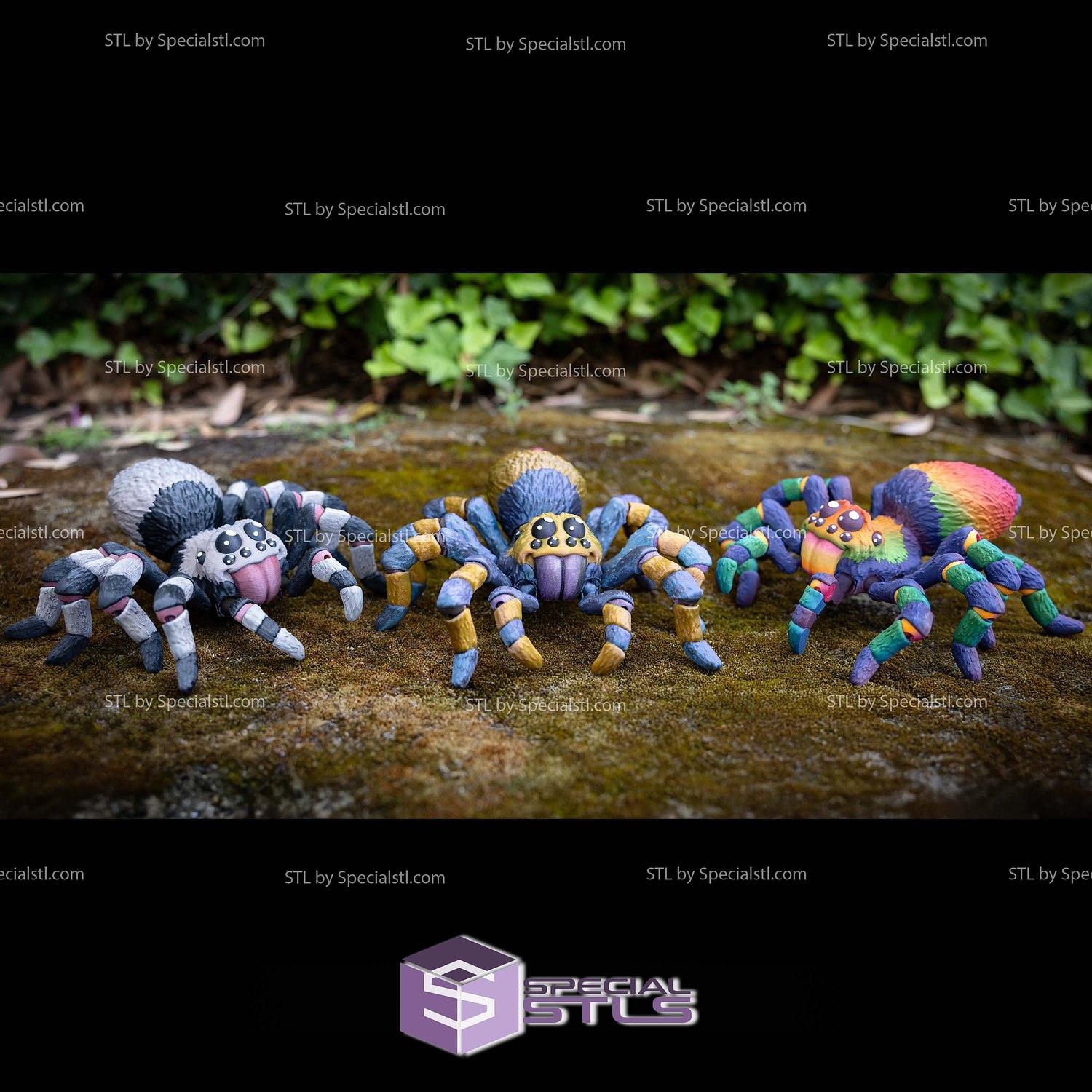 Basic STL Collection Articulated Tarantula 3D Model — view 5