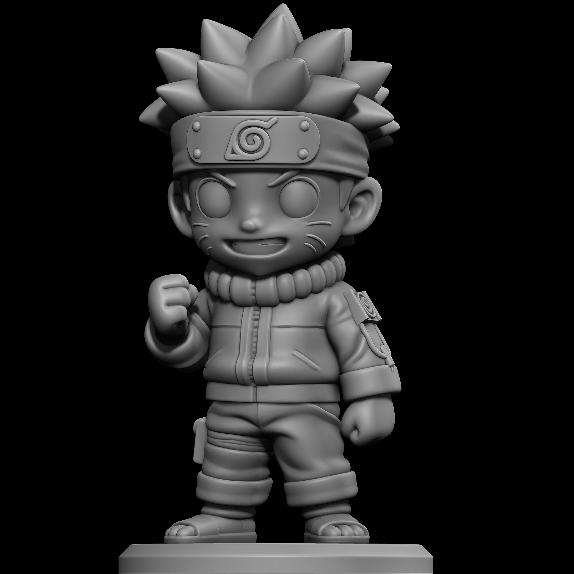 Naruto Chibi 3D STL Model