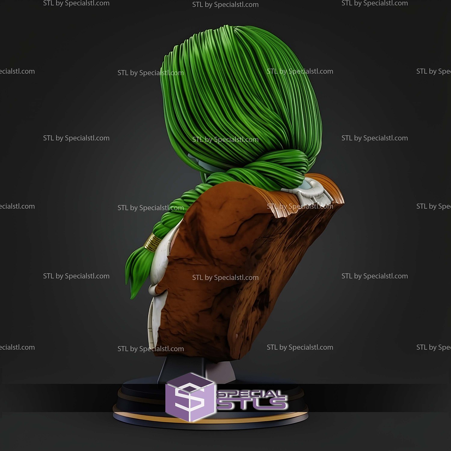 Zarbon Bust STL Files 3D Model — view 2