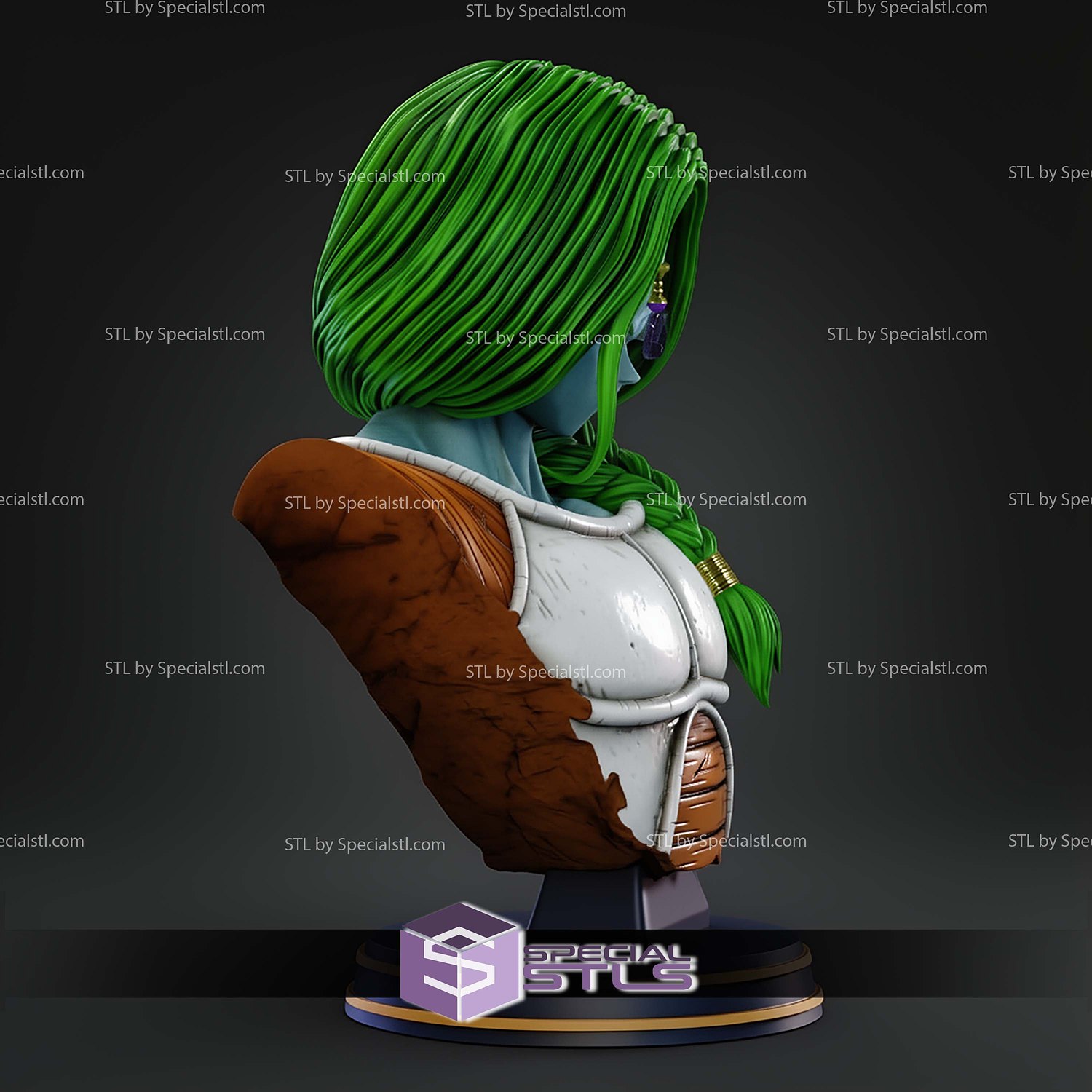 Zarbon Bust STL Files 3D Model — view 3