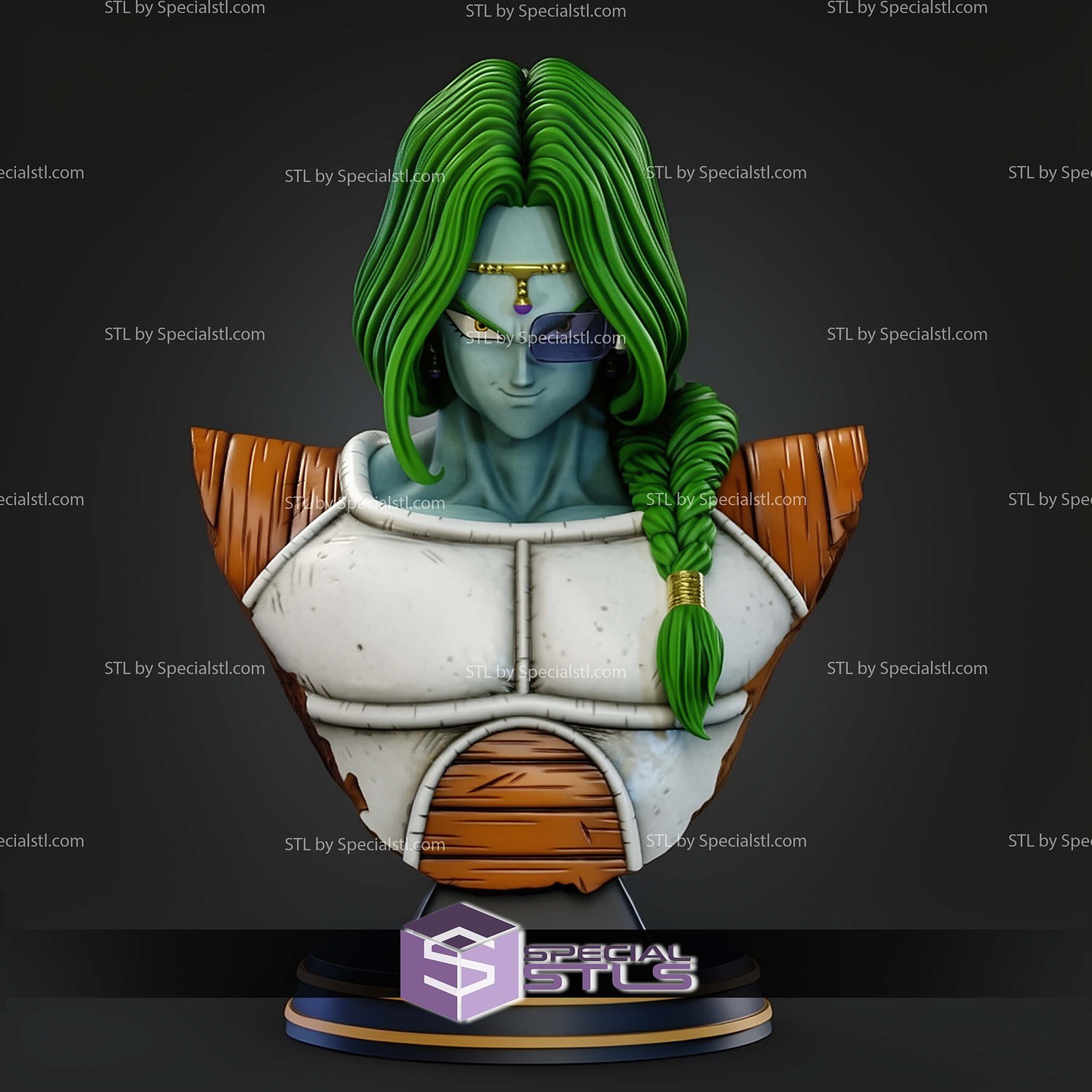 Zarbon Bust STL Files 3D Model — view 4