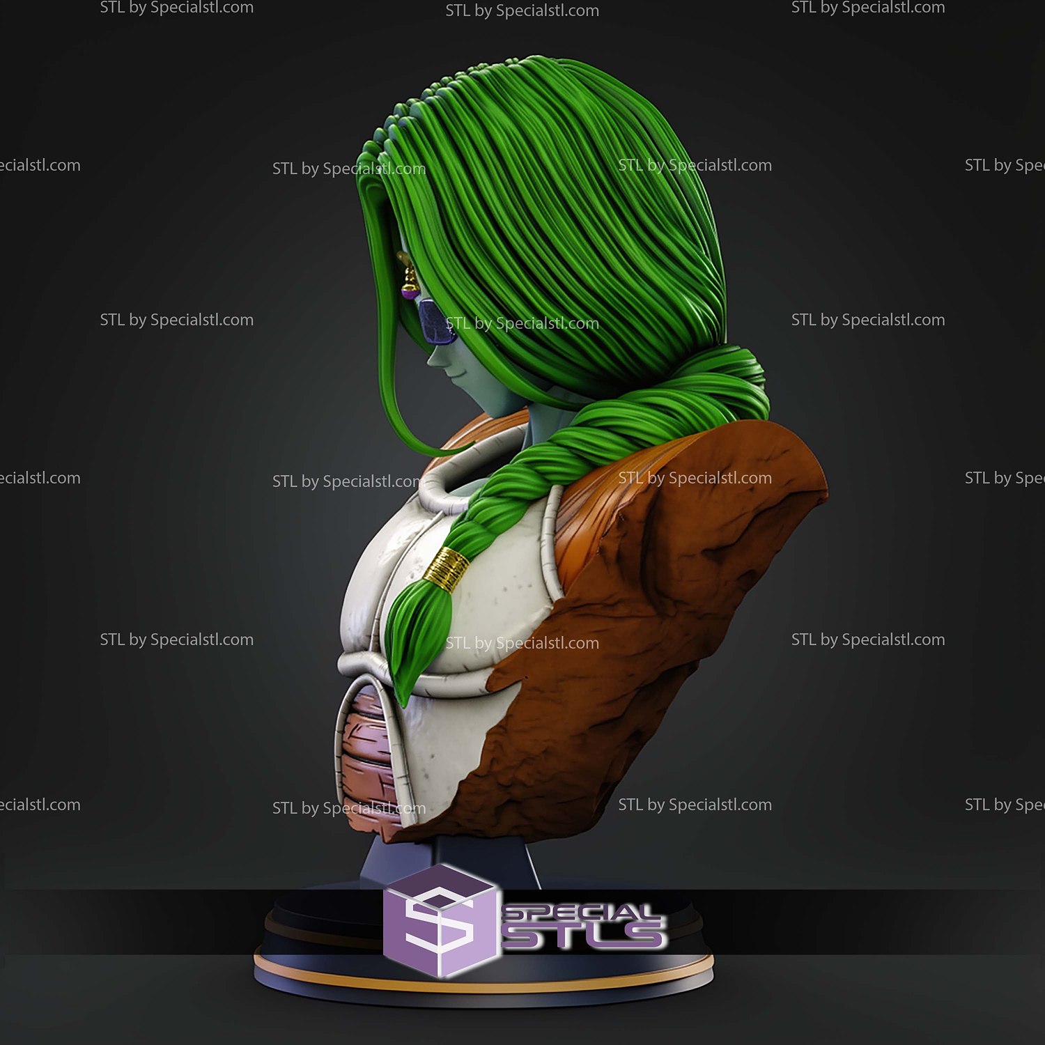 Zarbon Bust STL Files 3D Model — view 5