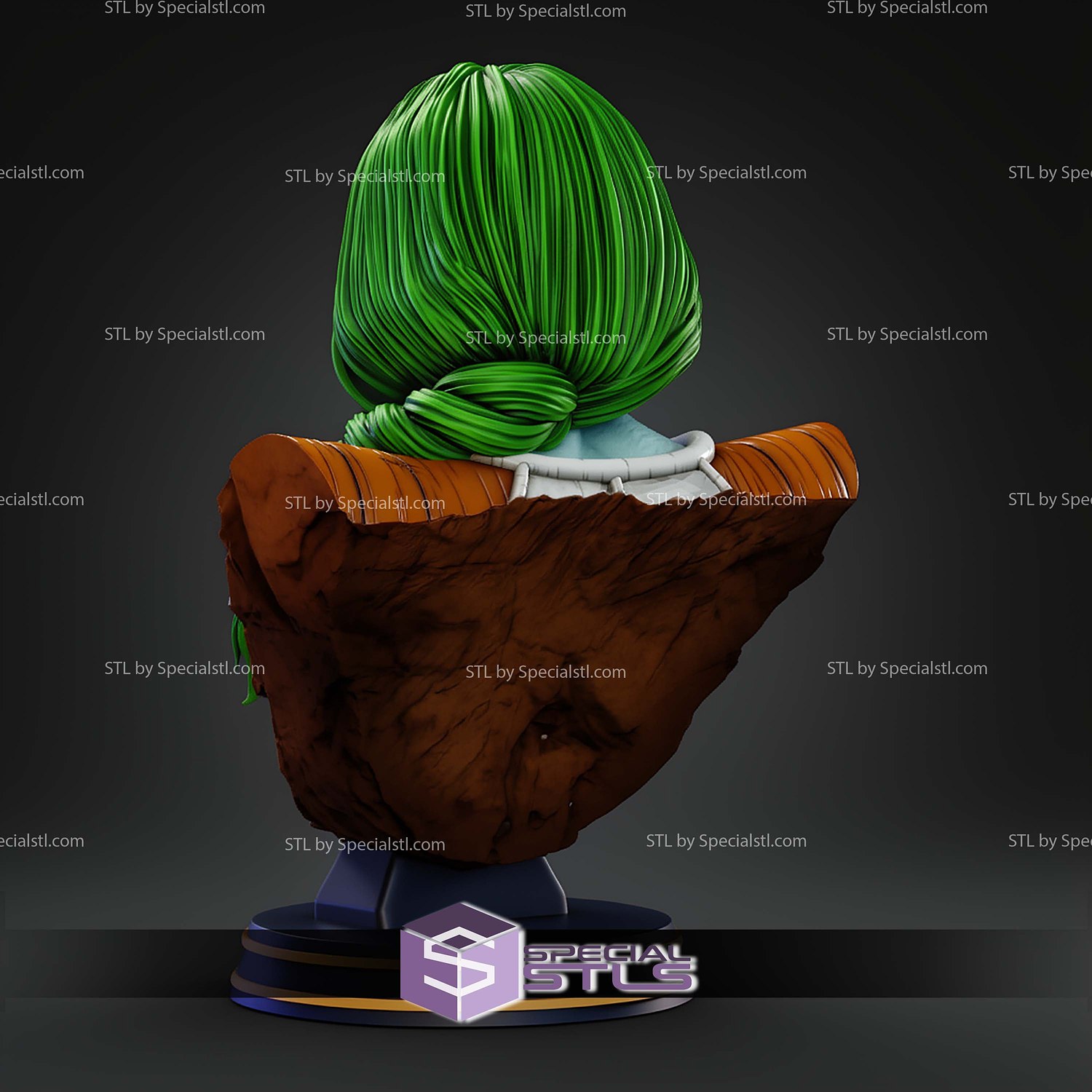 Zarbon Bust STL Files 3D Model — view 6