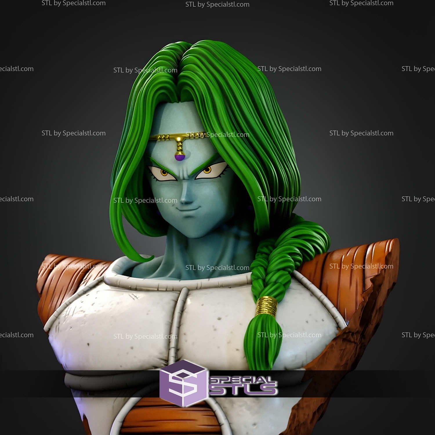 Zarbon Bust STL Files 3D Model — view 8