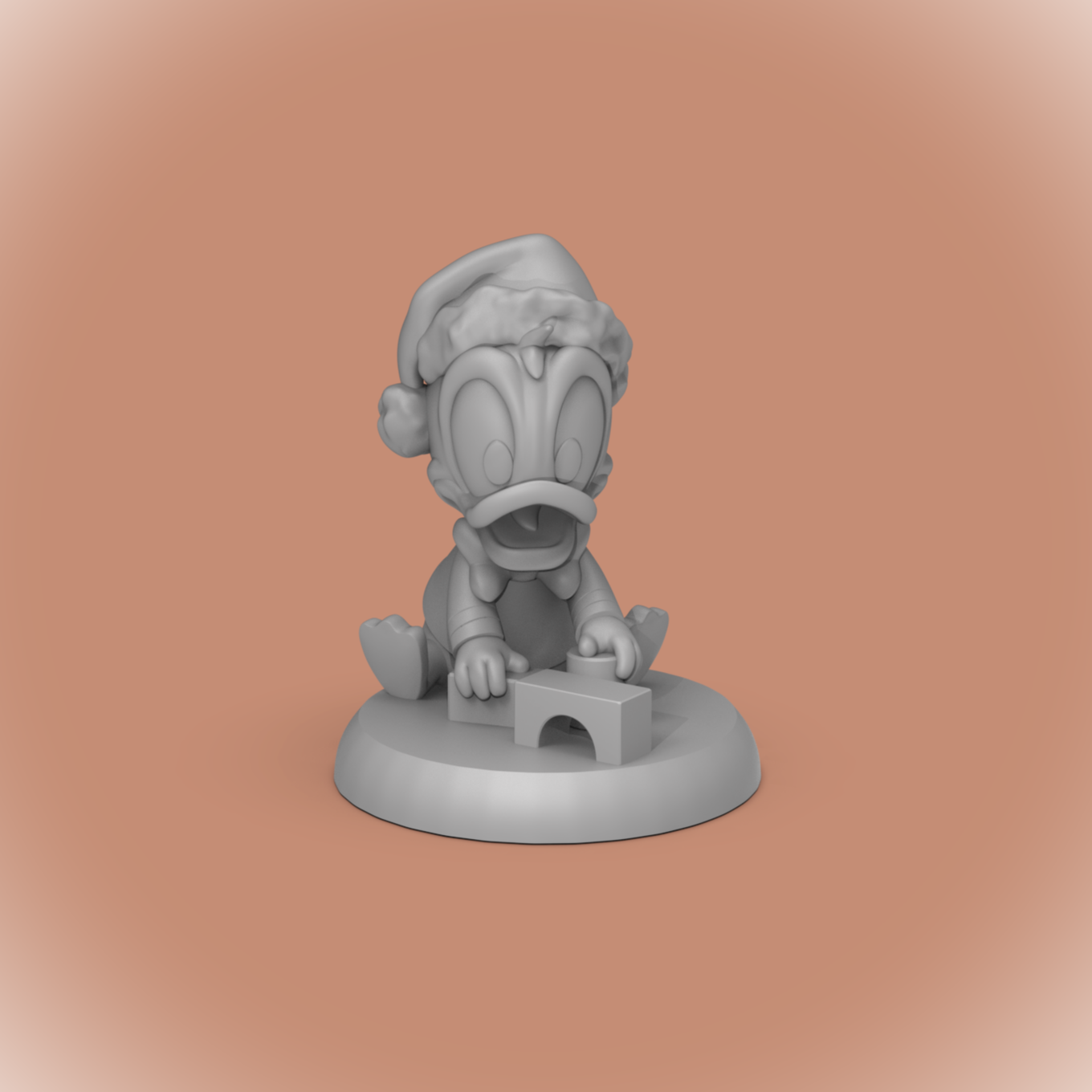 Baby Donald -Christmas 3D STL Model