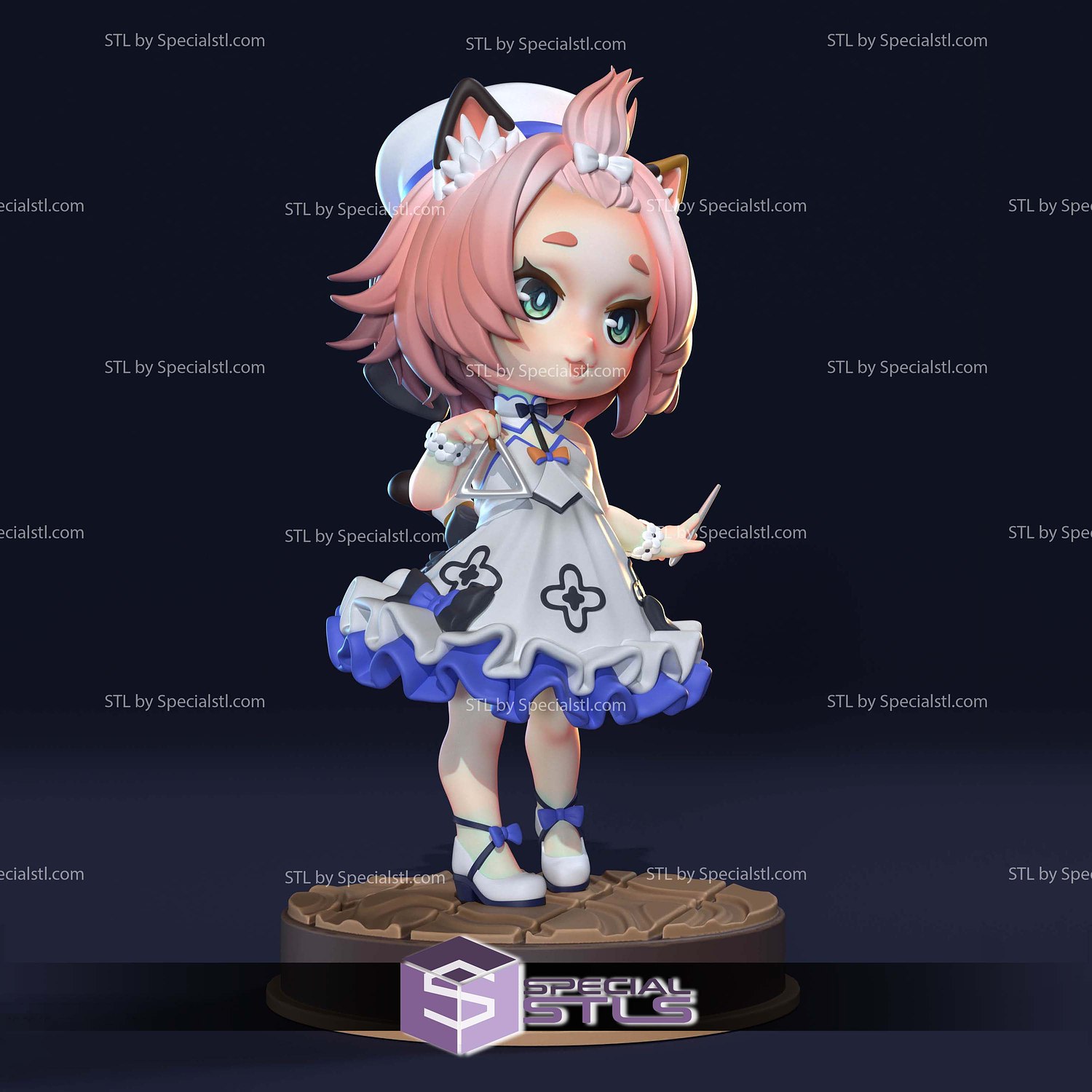 Diona Chibi Genshin Impact 3D Printer Files STL Model — view 2