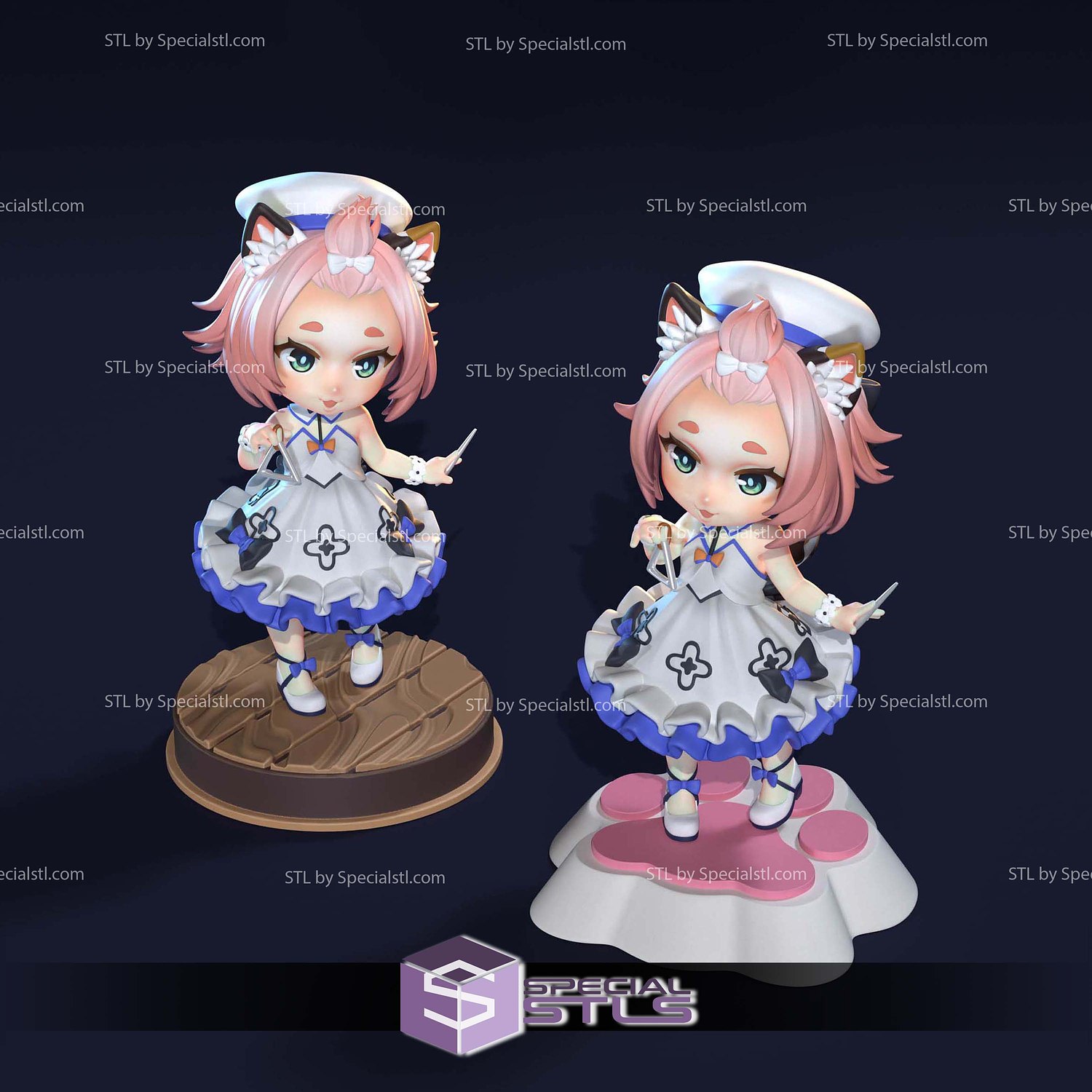Diona Chibi Genshin Impact 3D Printer Files STL Model — view 5