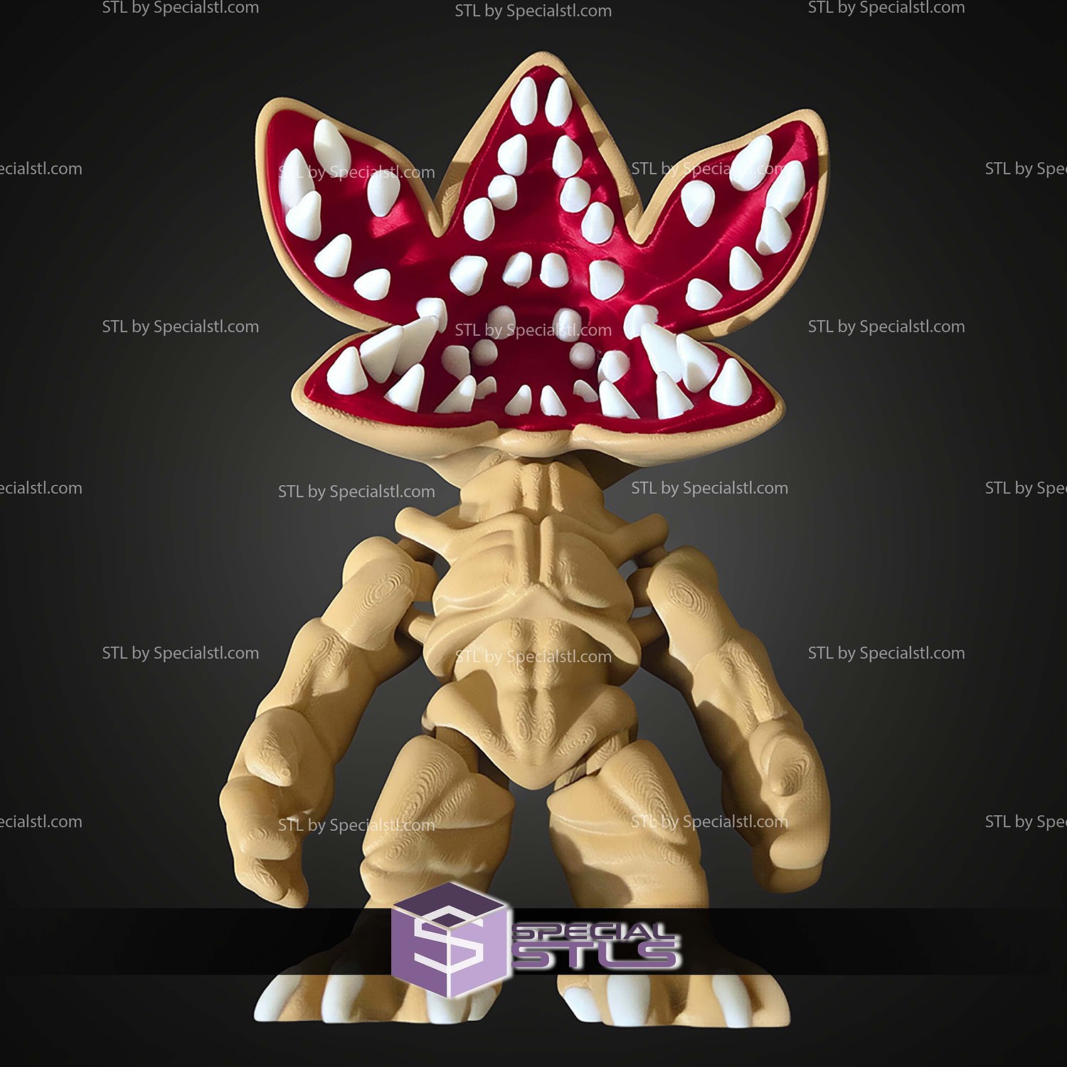 Super Basic STL Mini Demogorgon MultiColor 3D Model — view 3