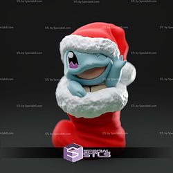 Basic Pokemon Collection Christmas Stocking Squirtle 3D STL Model