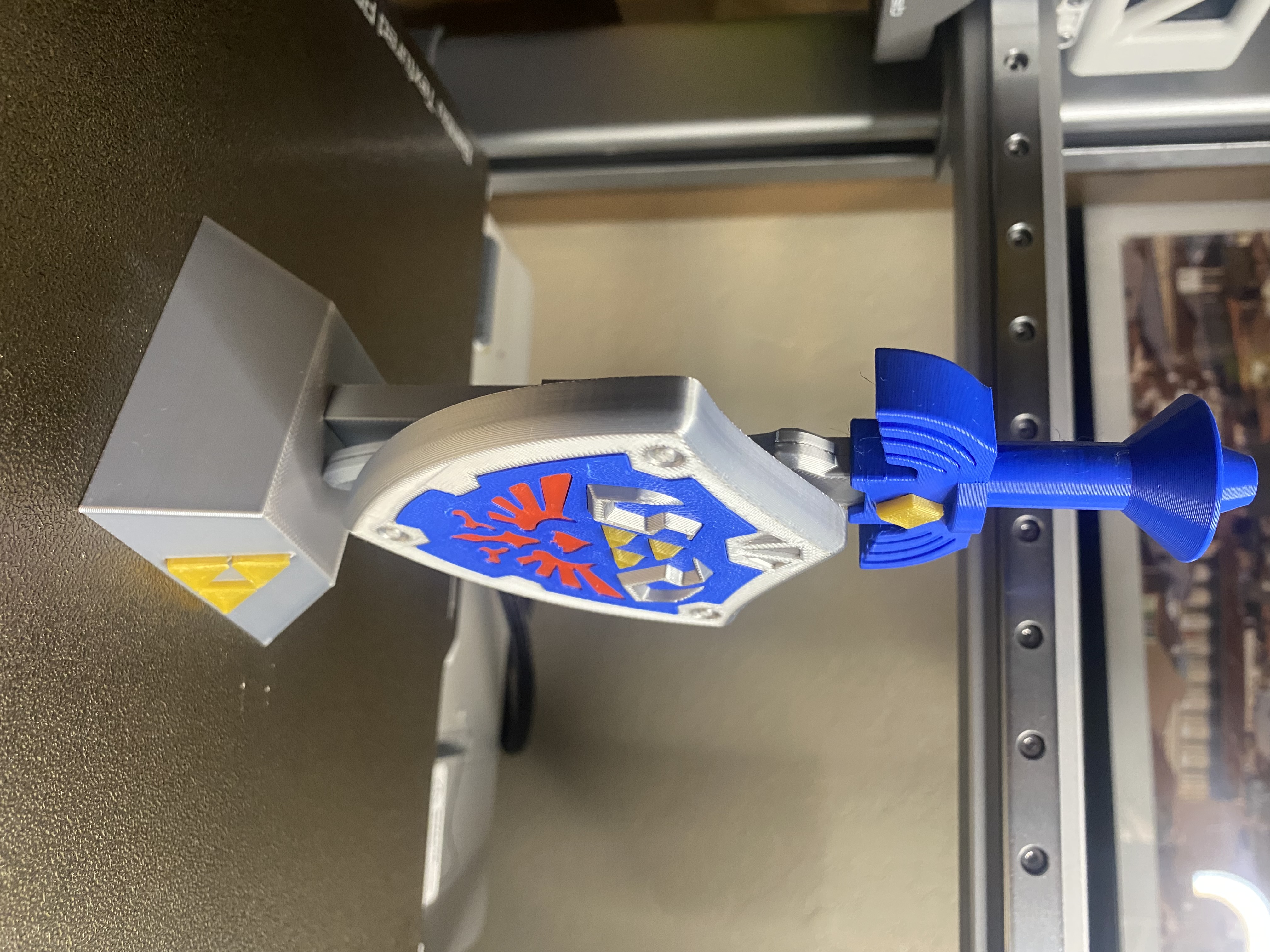 Display stand for Chunky Links Sword and Shield 3D STL Model