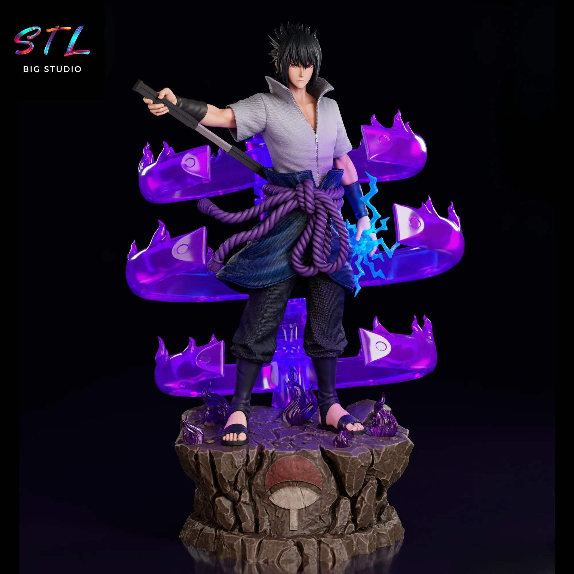 Sasuke Uchiha STL | Naruto Shippuden | 3D Printing Figure Model