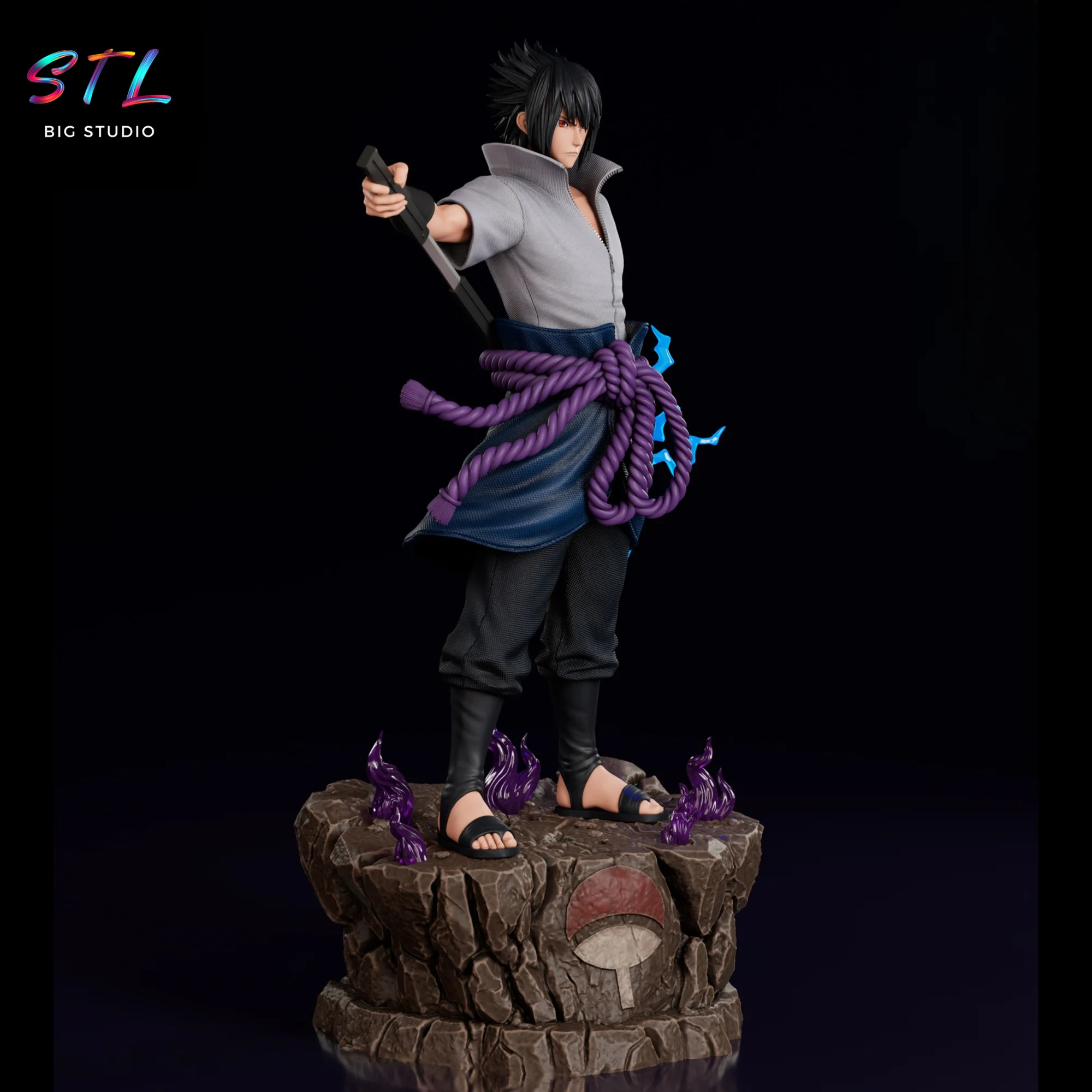 Sasuke Uchiha STL | Naruto Shippuden | 3D Printing Figure Model — view 5