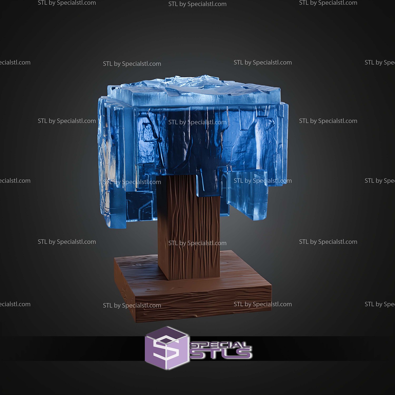 Cosplay STL Files Minecraft Movie Helmet Lamp 3D Model — view 3