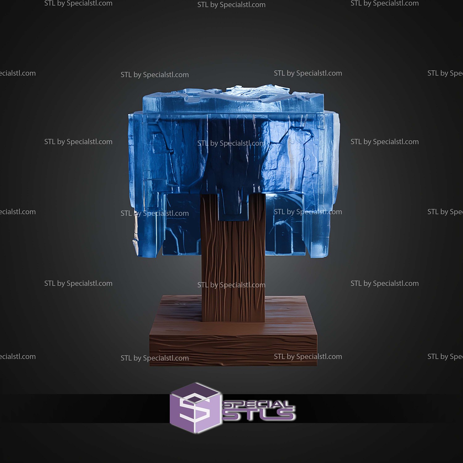 Cosplay STL Files Minecraft Movie Helmet Lamp 3D Model — view 4
