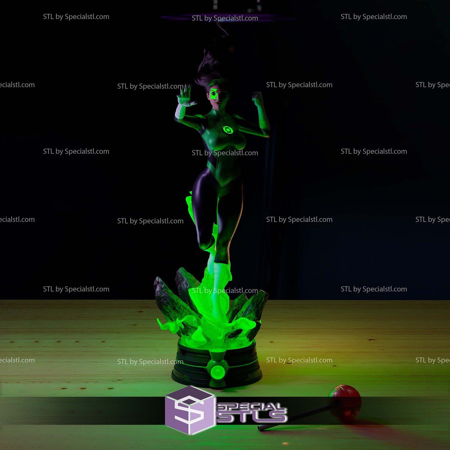 Jessica Cruz Green Lantern V2 Digital STL Files 3D Model — view 4