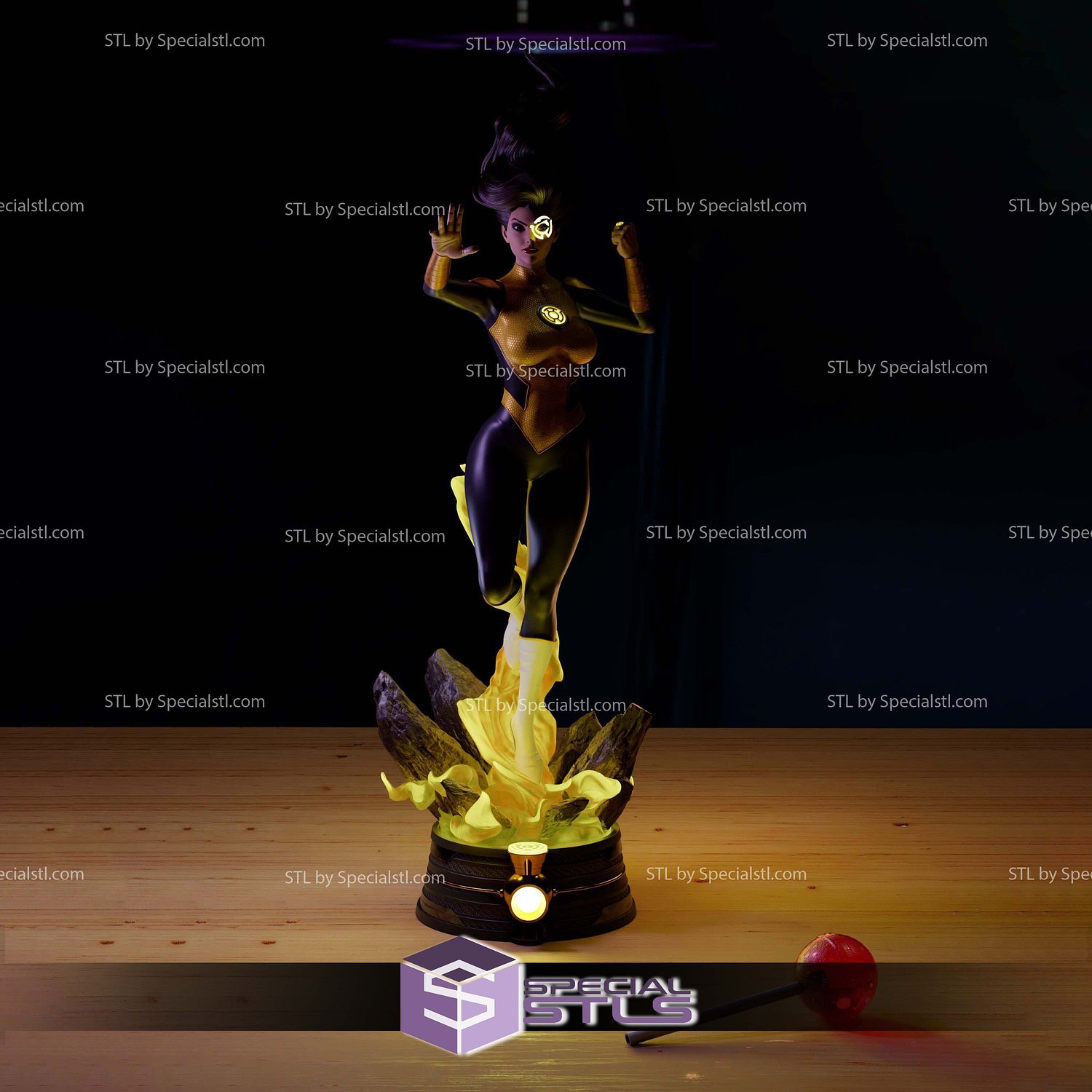 Jessica Cruz Green Lantern V2 Digital STL Files 3D Model — view 5