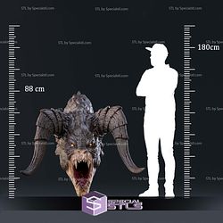 Fallout Deathclaw Trophy Wall Mount 3D Printing Models STL Model